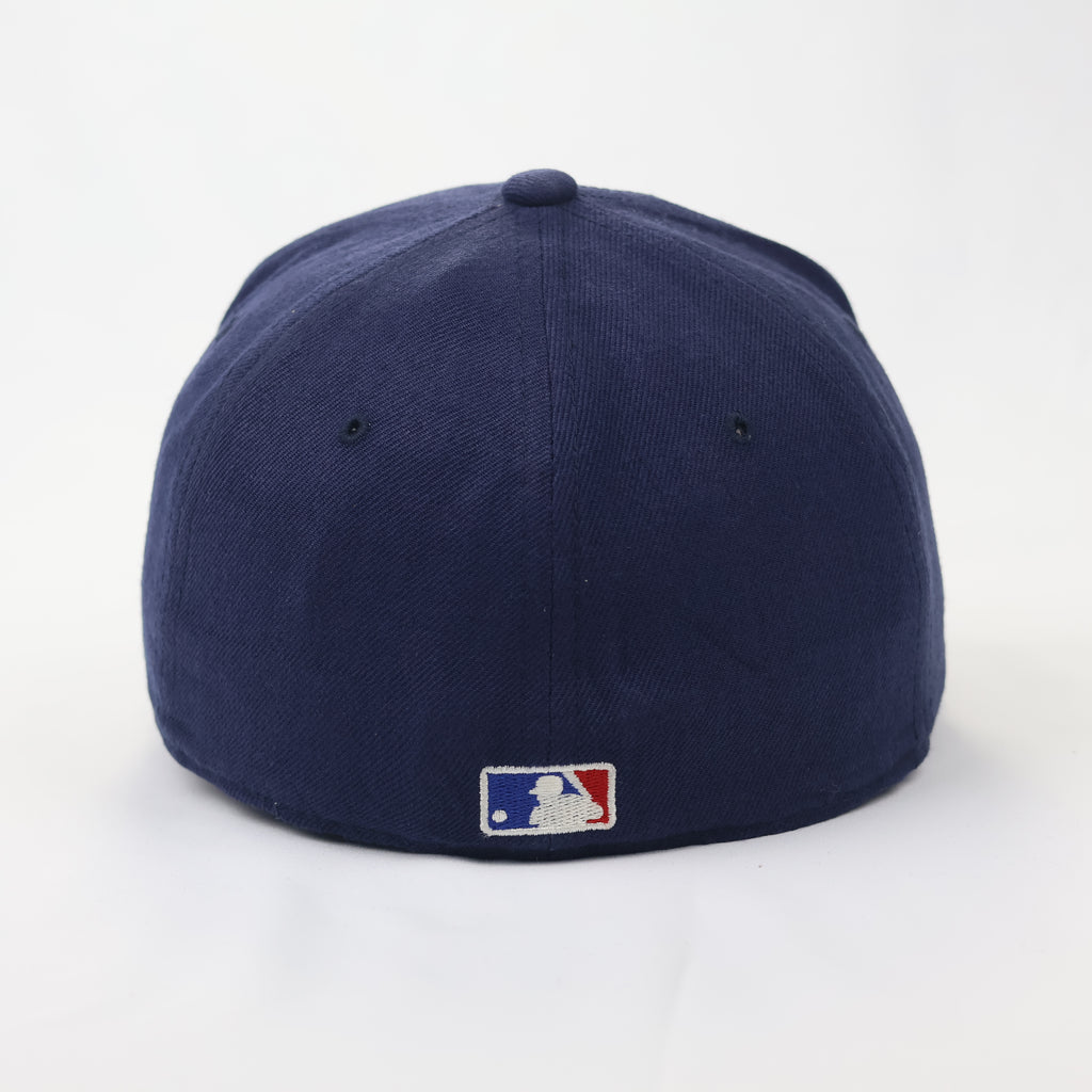 Official MLB Genuine Merchandise "M" Logo Thrifted Cap – Navy Blue Baseball Hat