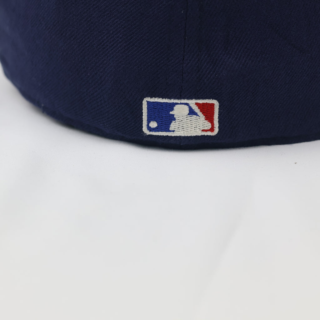 Official MLB Genuine Merchandise "M" Logo Thrifted Cap – Navy Blue Baseball Hat