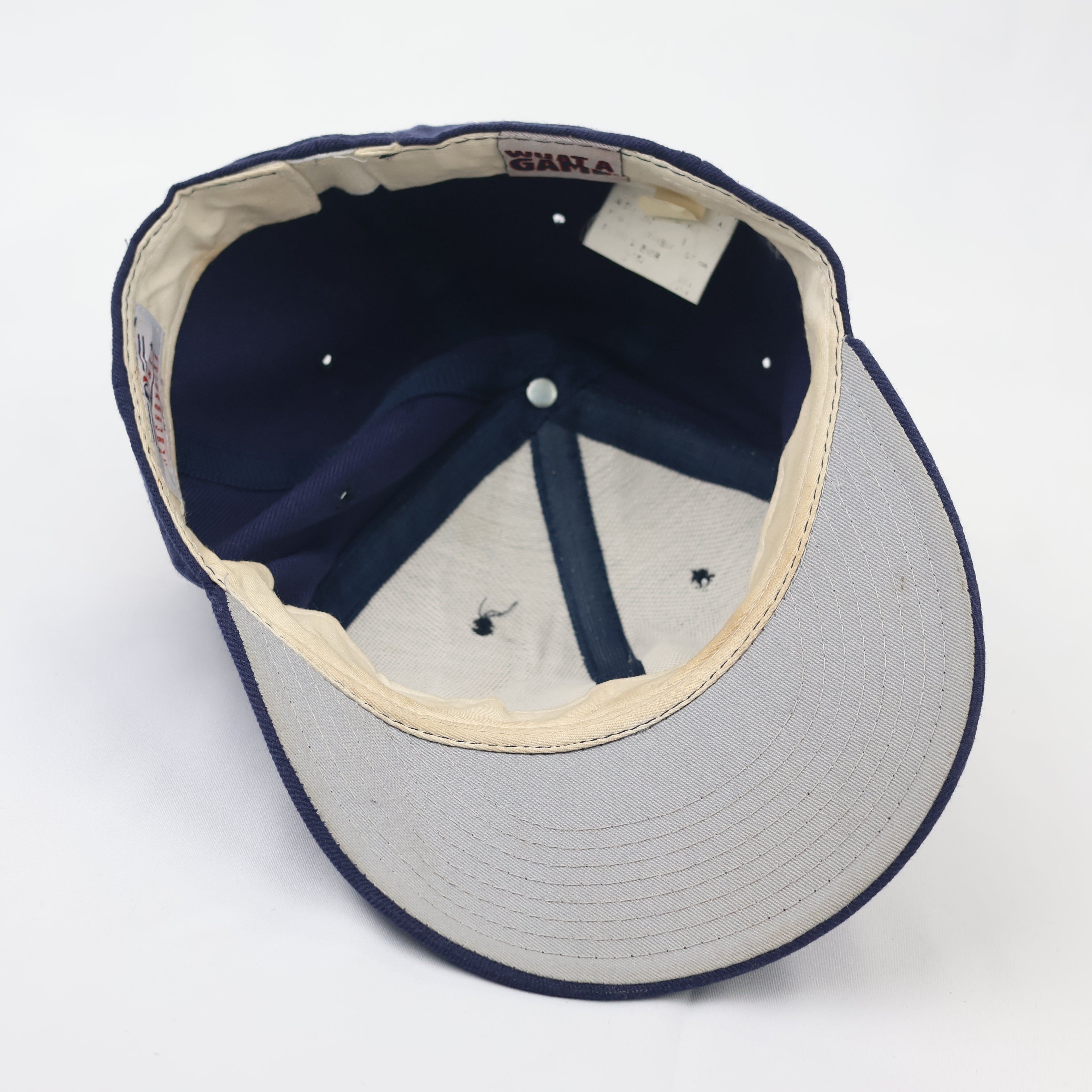Official MLB Genuine Merchandise "M" Logo Thrifted Cap – Navy Blue Baseball Hat