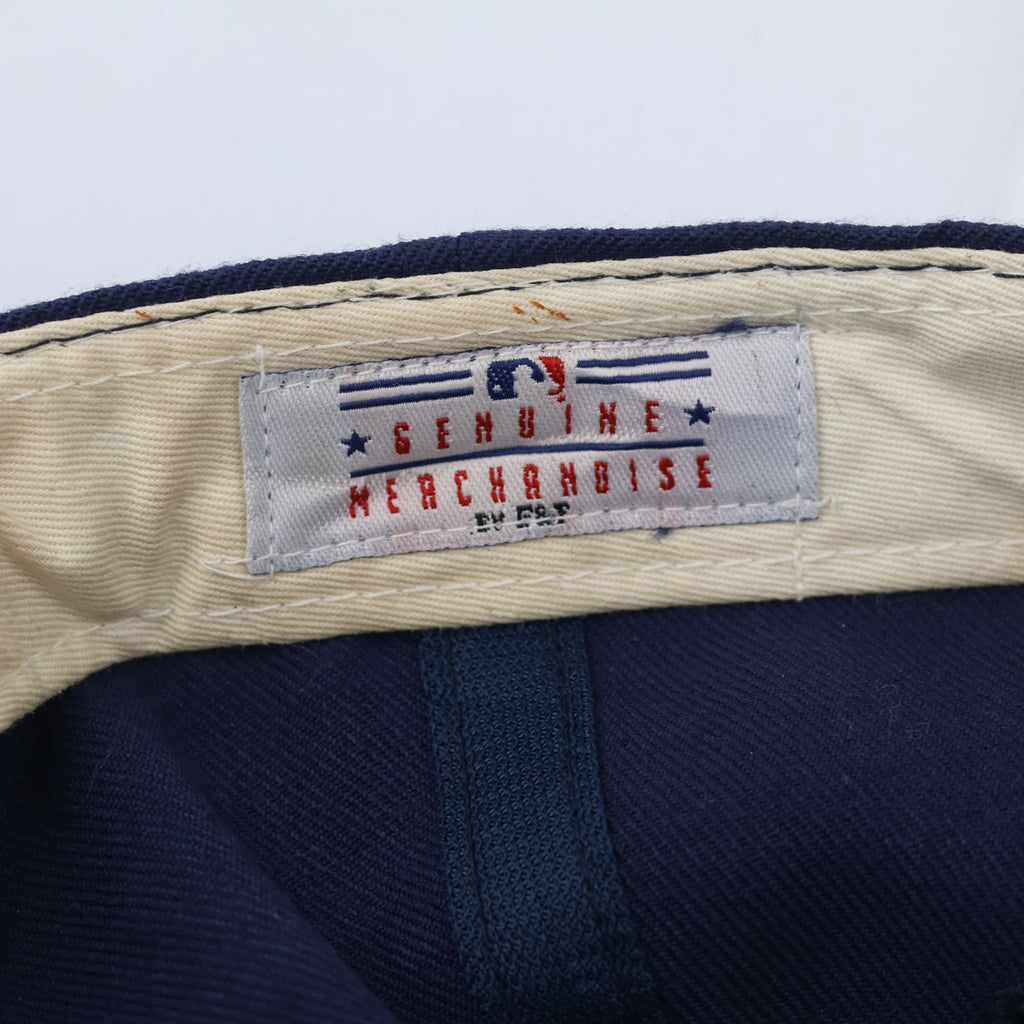Official MLB Genuine Merchandise "M" Logo Thrifted Cap – Navy Blue Baseball Hat