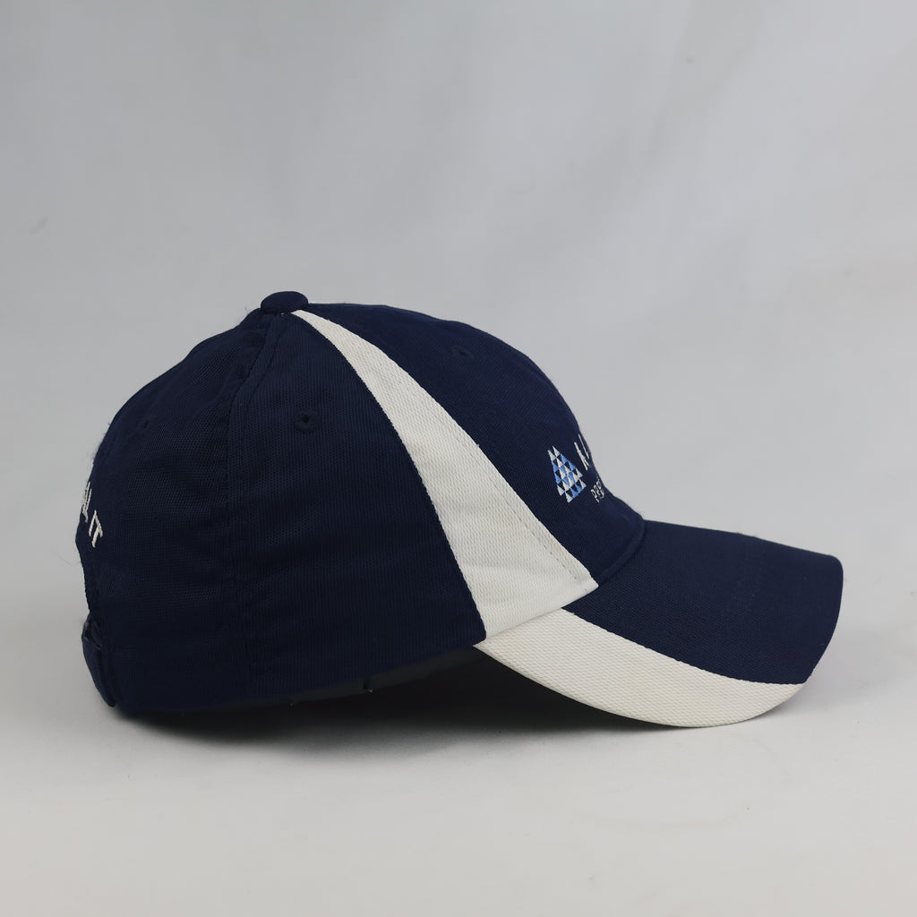 Thrifted Sport-Tek Navy & White Almatis Cap (56-57 cm) | 10760