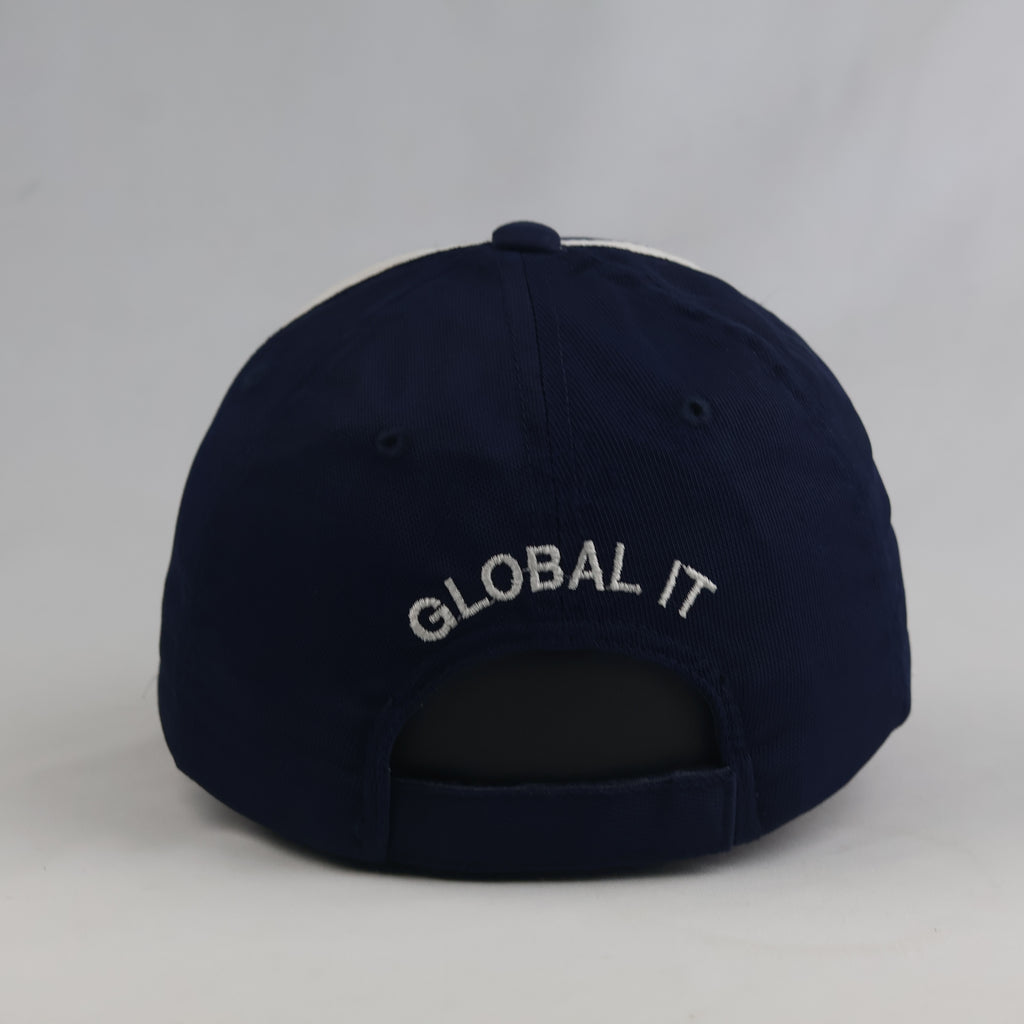 Thrifted Sport-Tek Navy & White Almatis Cap (56-57 cm) | 10760