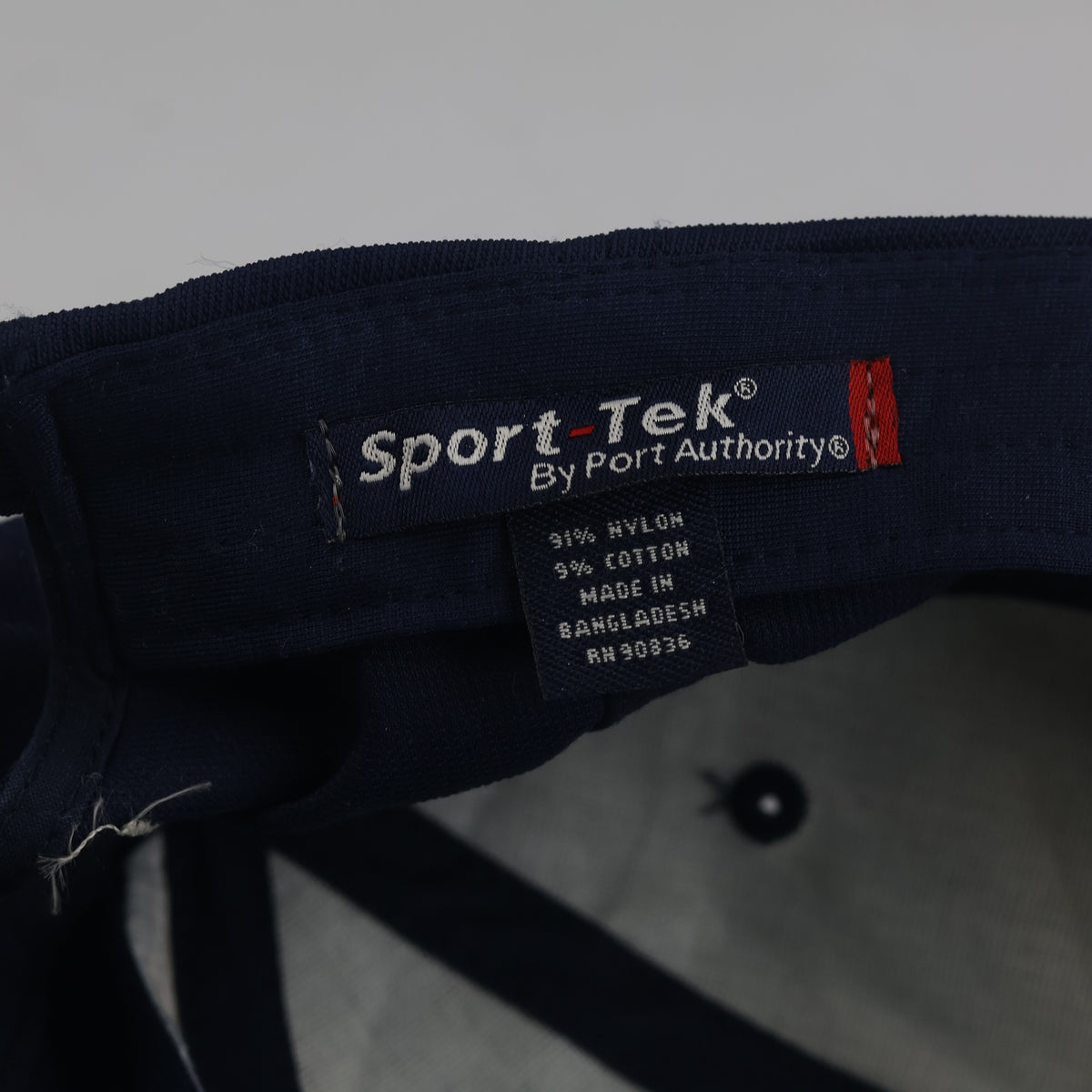 Thrifted Sport-Tek Navy & White Almatis Cap (56-57 cm) | 10760