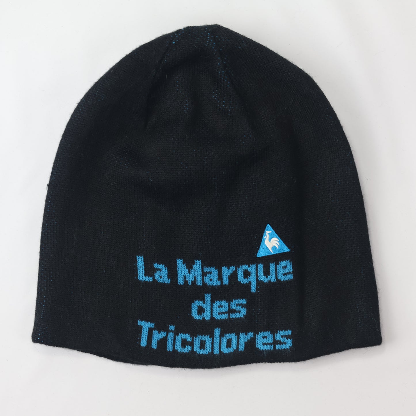 Le Coq Sportif French Heritage Beanie | Black & Blue Rooster Logo Hat