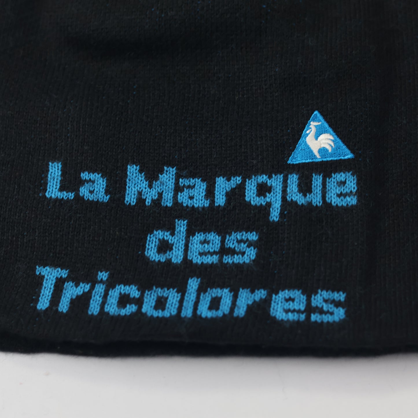Le Coq Sportif French Heritage Beanie | Black & Blue Rooster Logo Hat