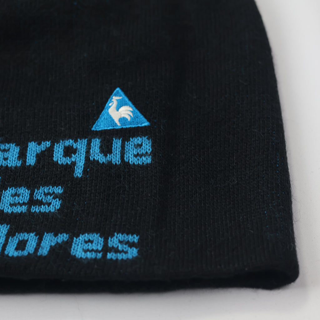 Le Coq Sportif French Heritage Beanie | Black & Blue Rooster Logo Hat