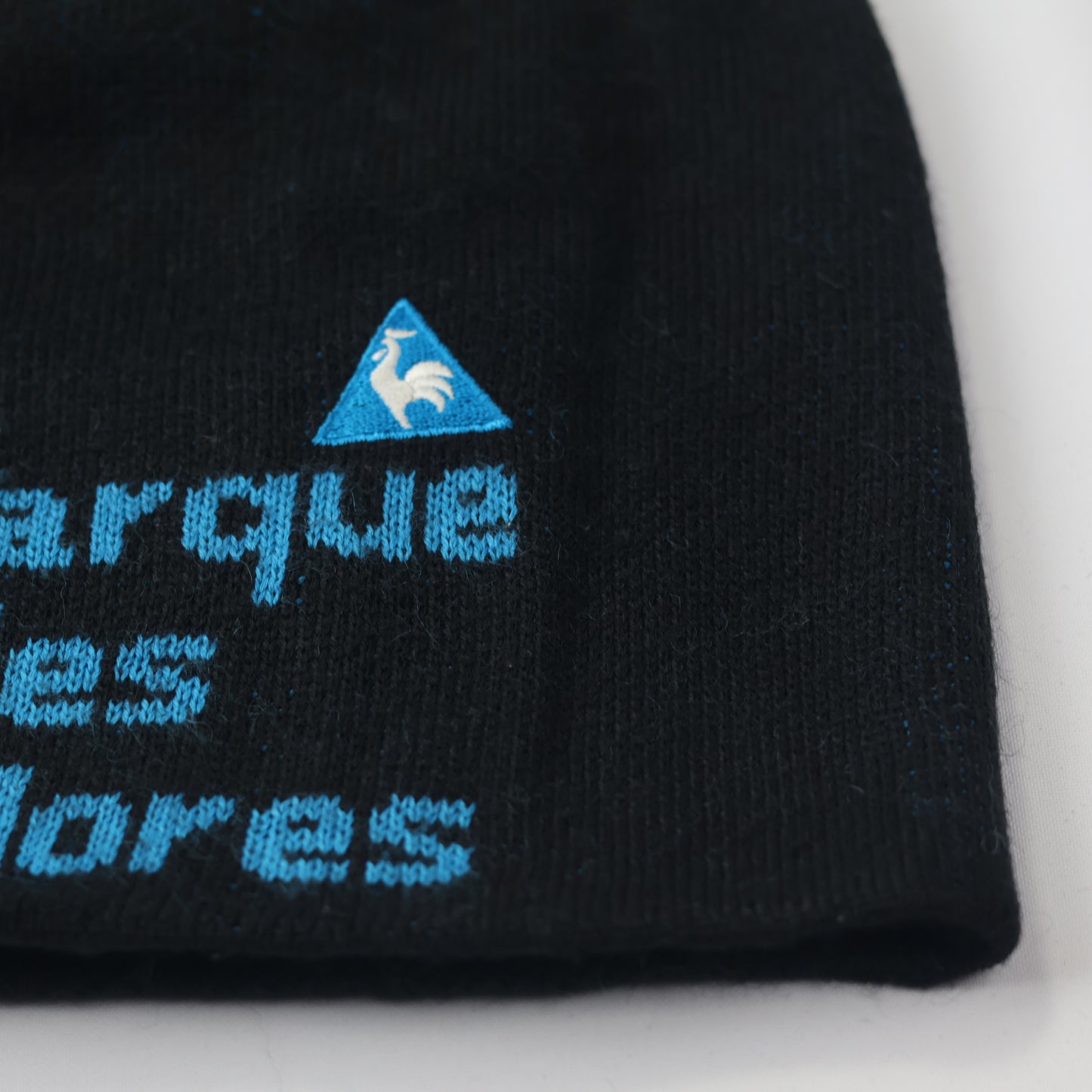 Le Coq Sportif French Heritage Beanie | Black & Blue Rooster Logo Hat