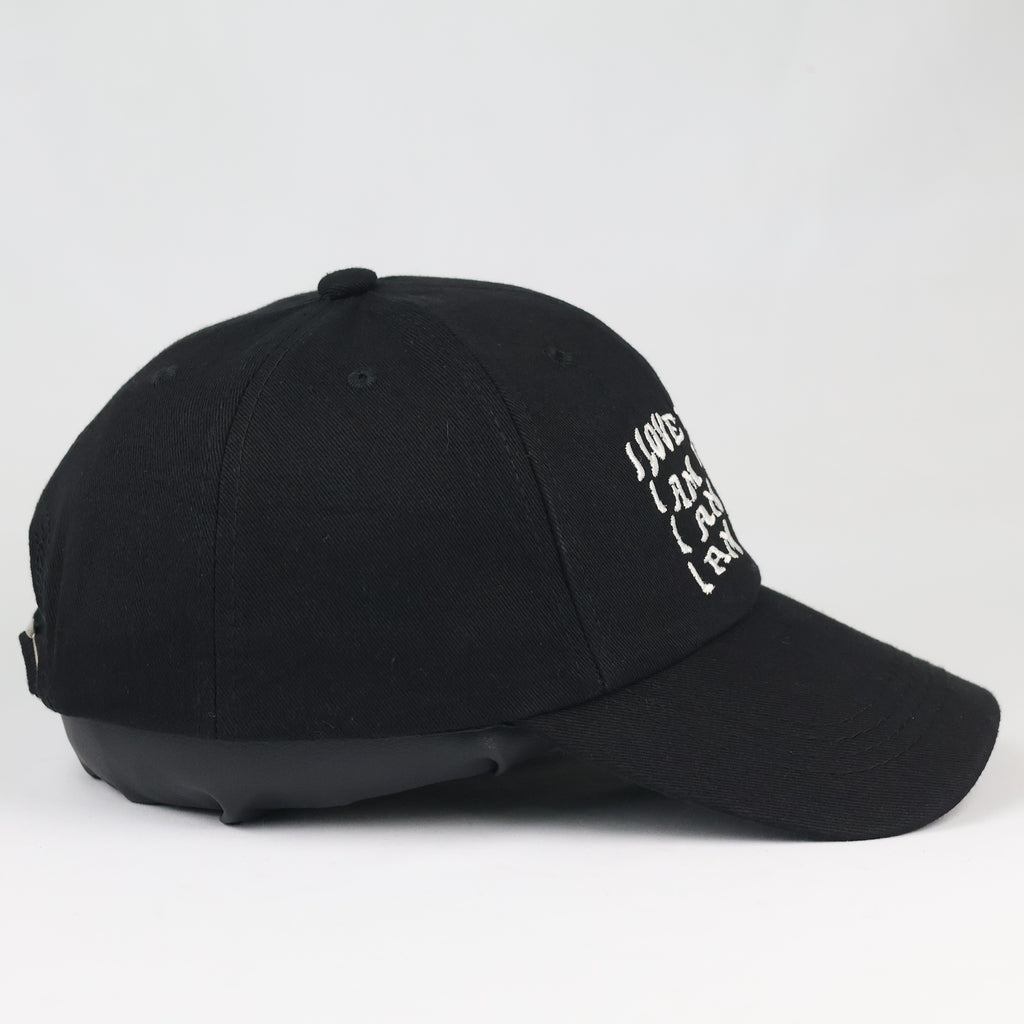 Vintage JKSY "I Love My Body" Hat - Black Embroidered Graphic Cap