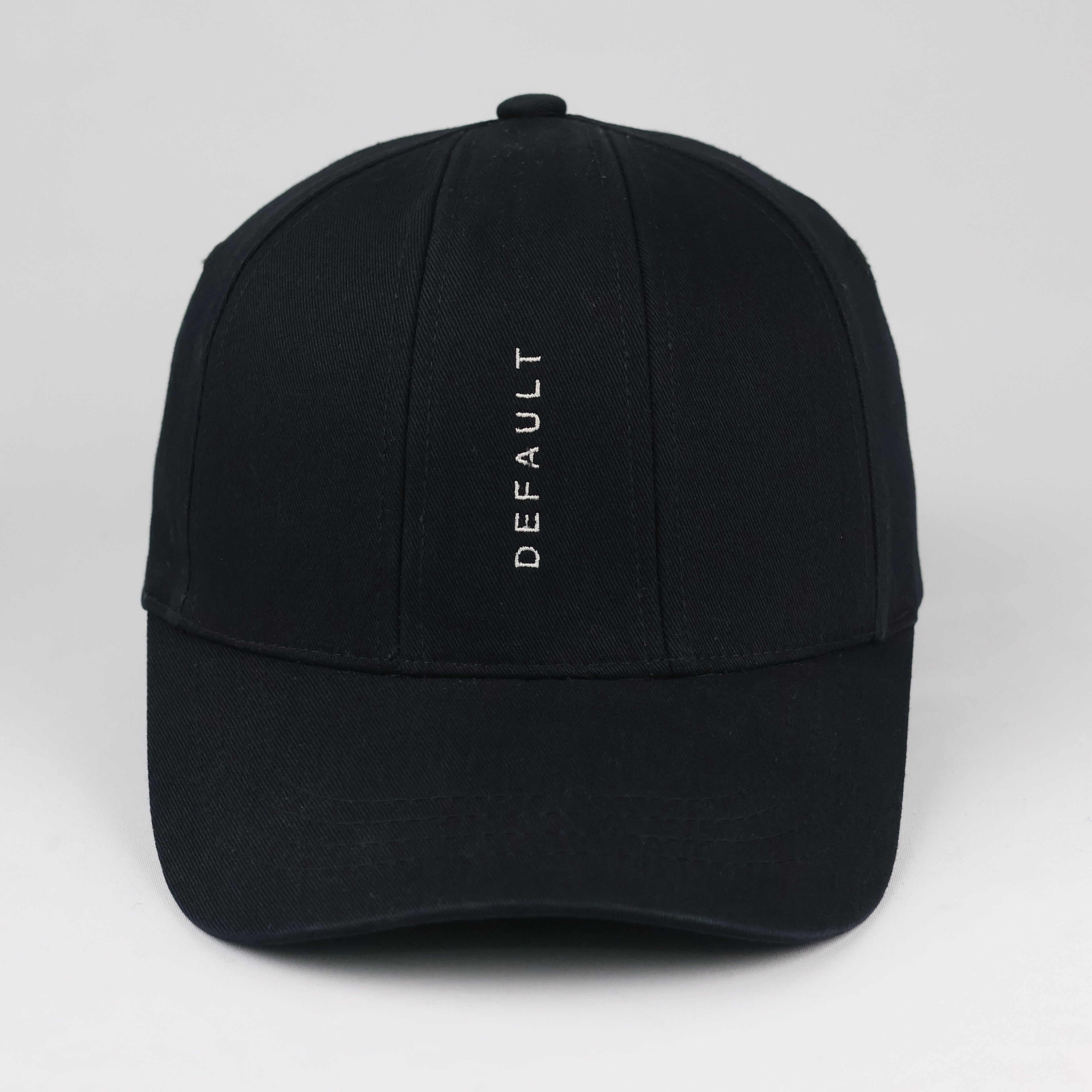 Default Vertical Logo Graphic Hat | Thrifted Black Cap 57-59cm