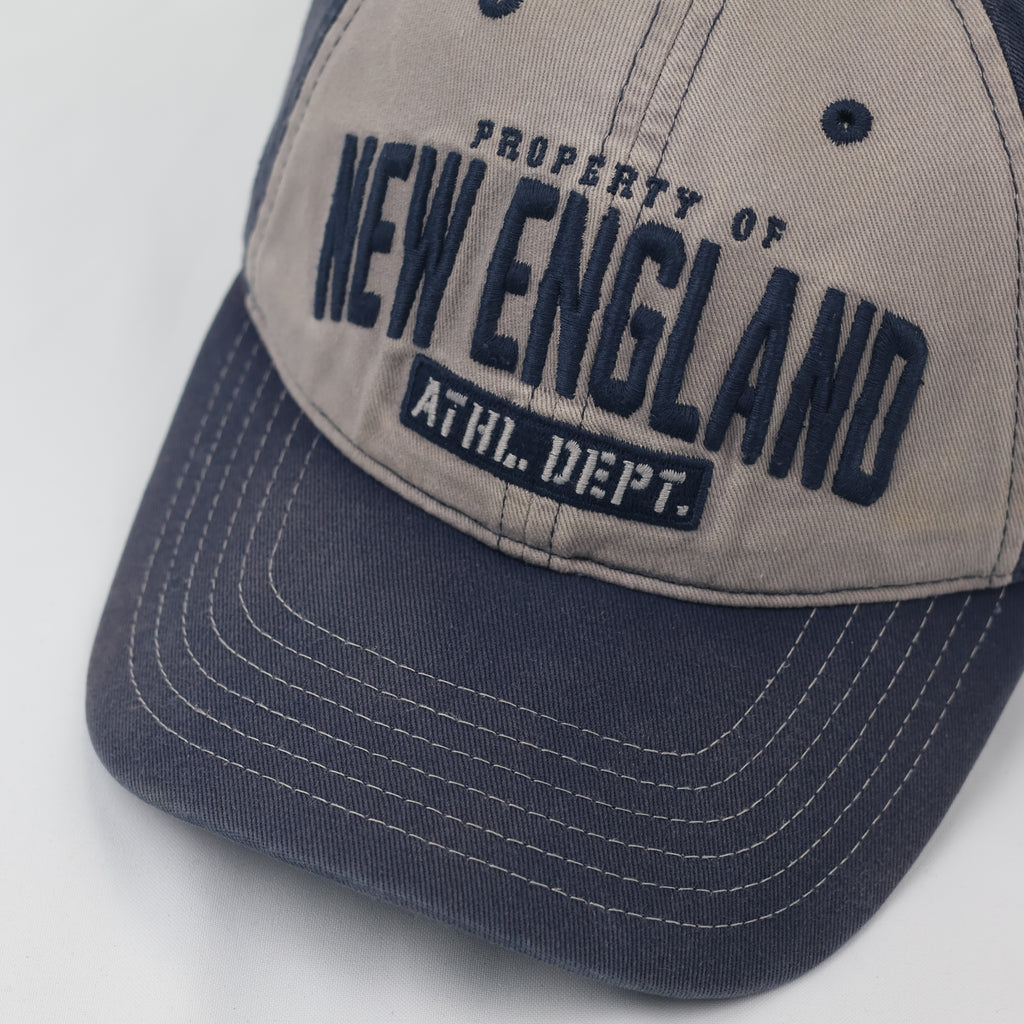 Chowdaheadz New England Athl. Dept. Thrifted Cap - Vintage Navy Baseball Hat