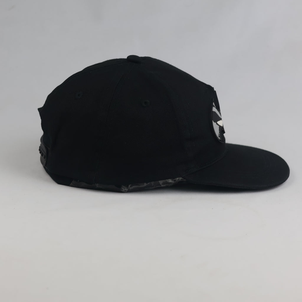 Thrifted Sinsay Batman Logo Black Flat Brim Snapback Hat | 10765