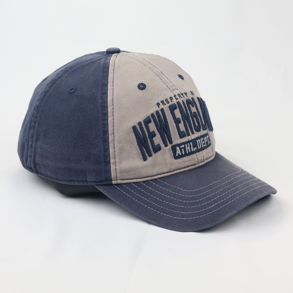 Chowdaheadz New England Athl. Dept. Thrifted Cap - Vintage Navy Baseball Hat