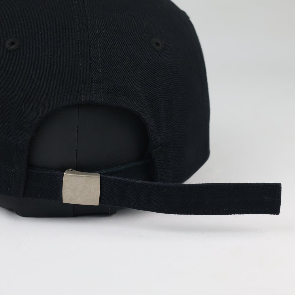 Default Vertical Logo Graphic Hat | Thrifted Black Cap 57-59cm
