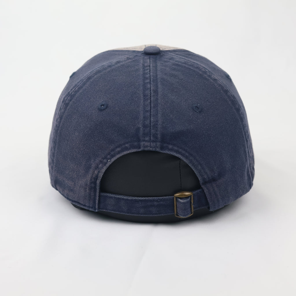 Chowdaheadz New England Athl. Dept. Thrifted Cap - Vintage Navy Baseball Hat
