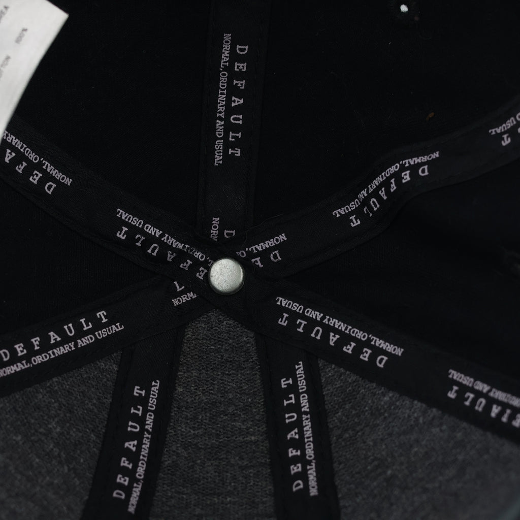 Default Vertical Logo Graphic Hat | Thrifted Black Cap 57-59cm