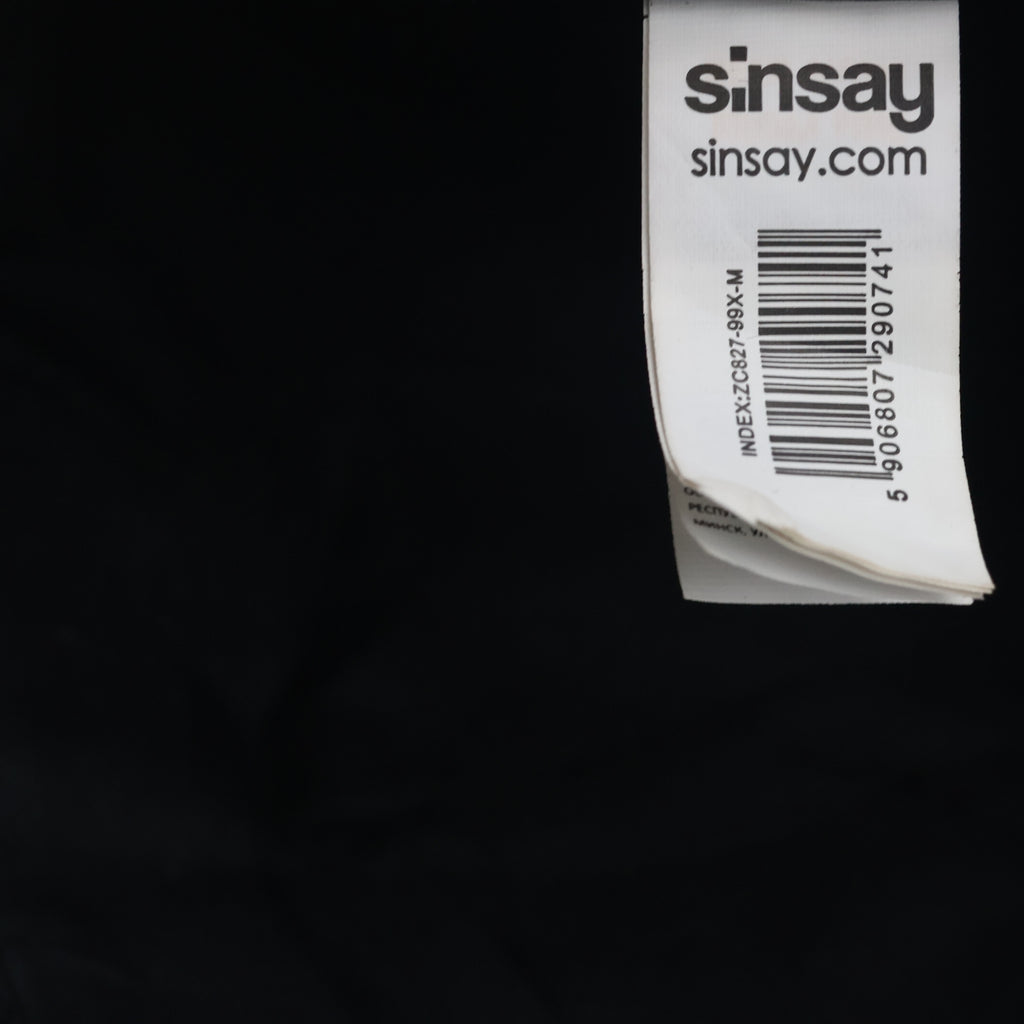 Thrifted Sinsay Batman Logo Black Flat Brim Snapback Hat | 10765