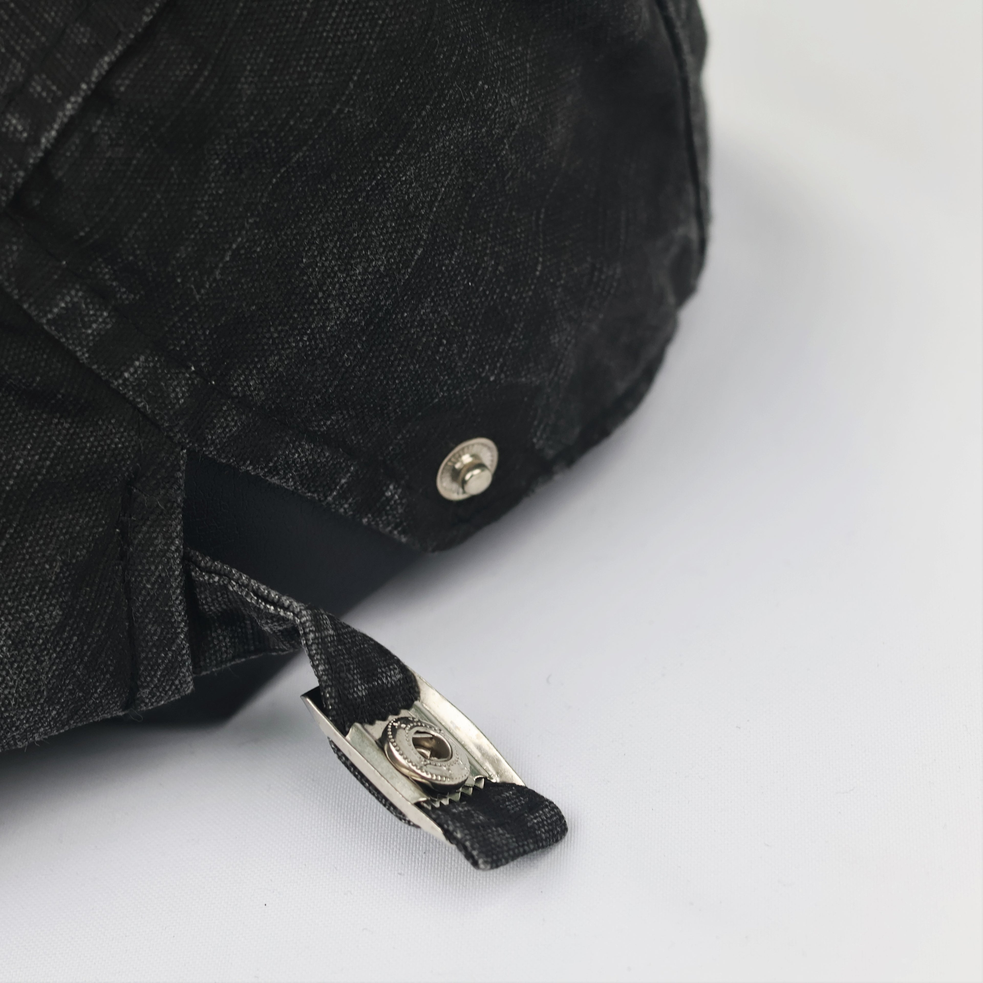 Men’s Black Distressed Newsboy Hat - 100% Cotton