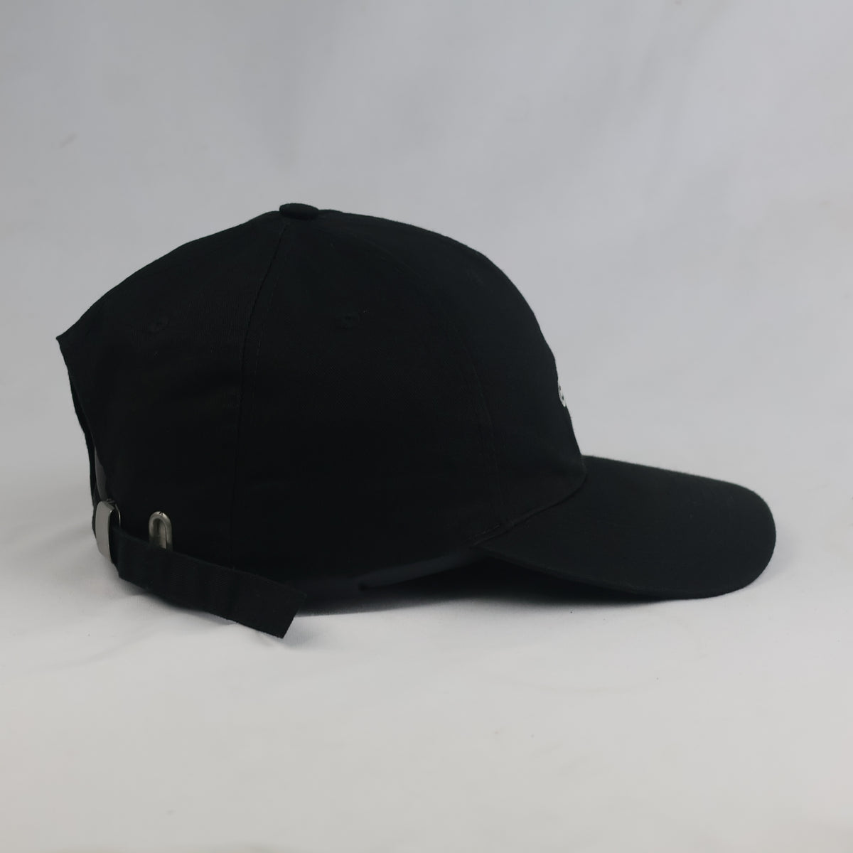 Thrifted Myrtle Beach Black Minimalist "ESD" Dad Hat | 10769
