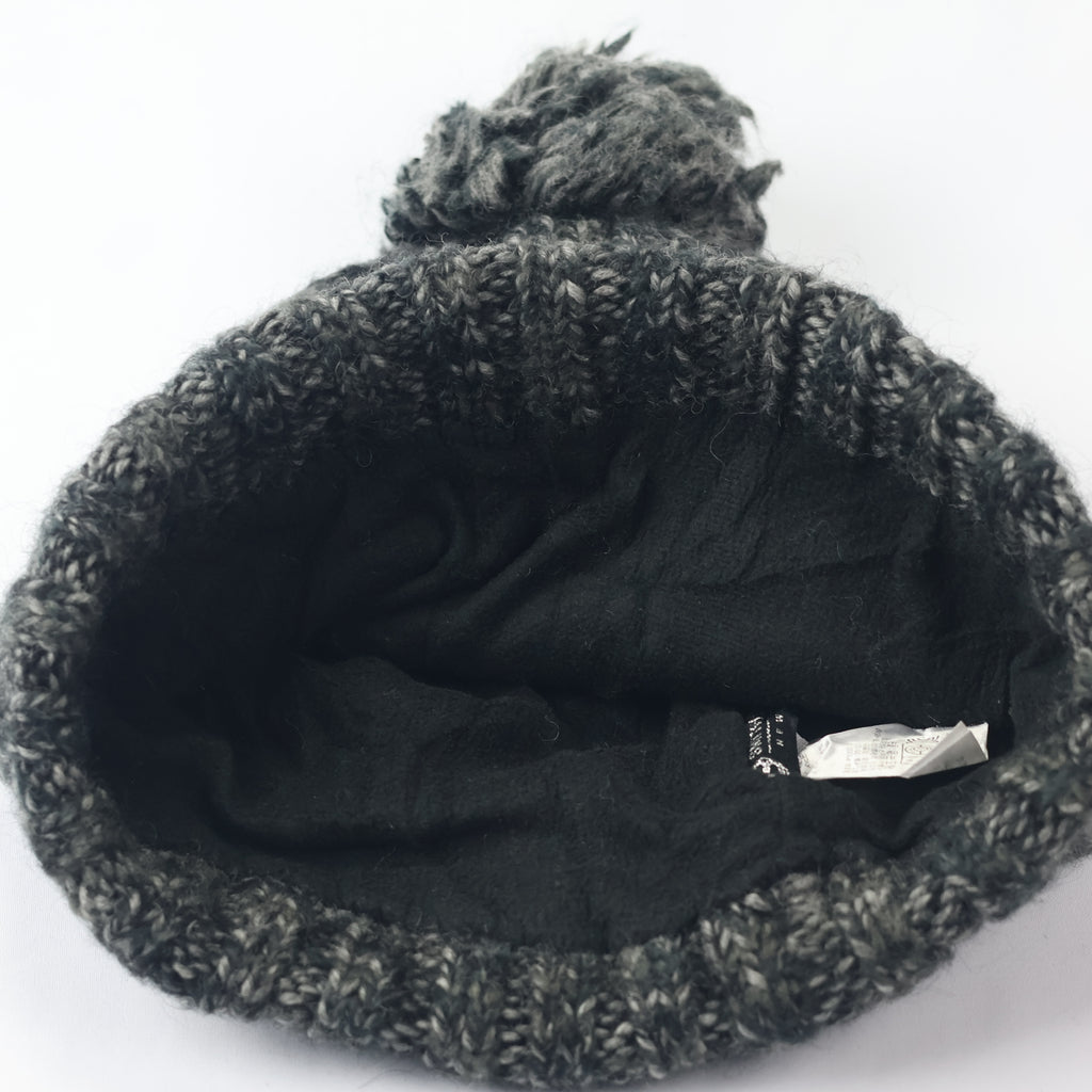 Smith Bridge New York (Korean Import) | Luxury Wool Pom Pom Beanie | Charcoal Grey
