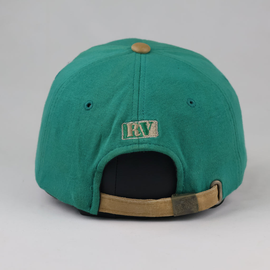 Vintage Rudolph Valentino Curved Brim Cap - Retro Two-Tone Sport Hat