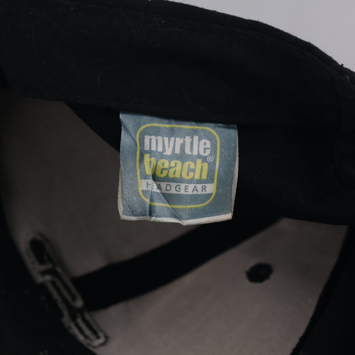 Thrifted Myrtle Beach Black Minimalist "ESD" Dad Hat | 10769
