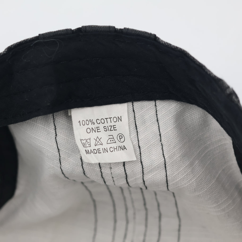 Men’s Black Distressed Newsboy Hat - 100% Cotton
