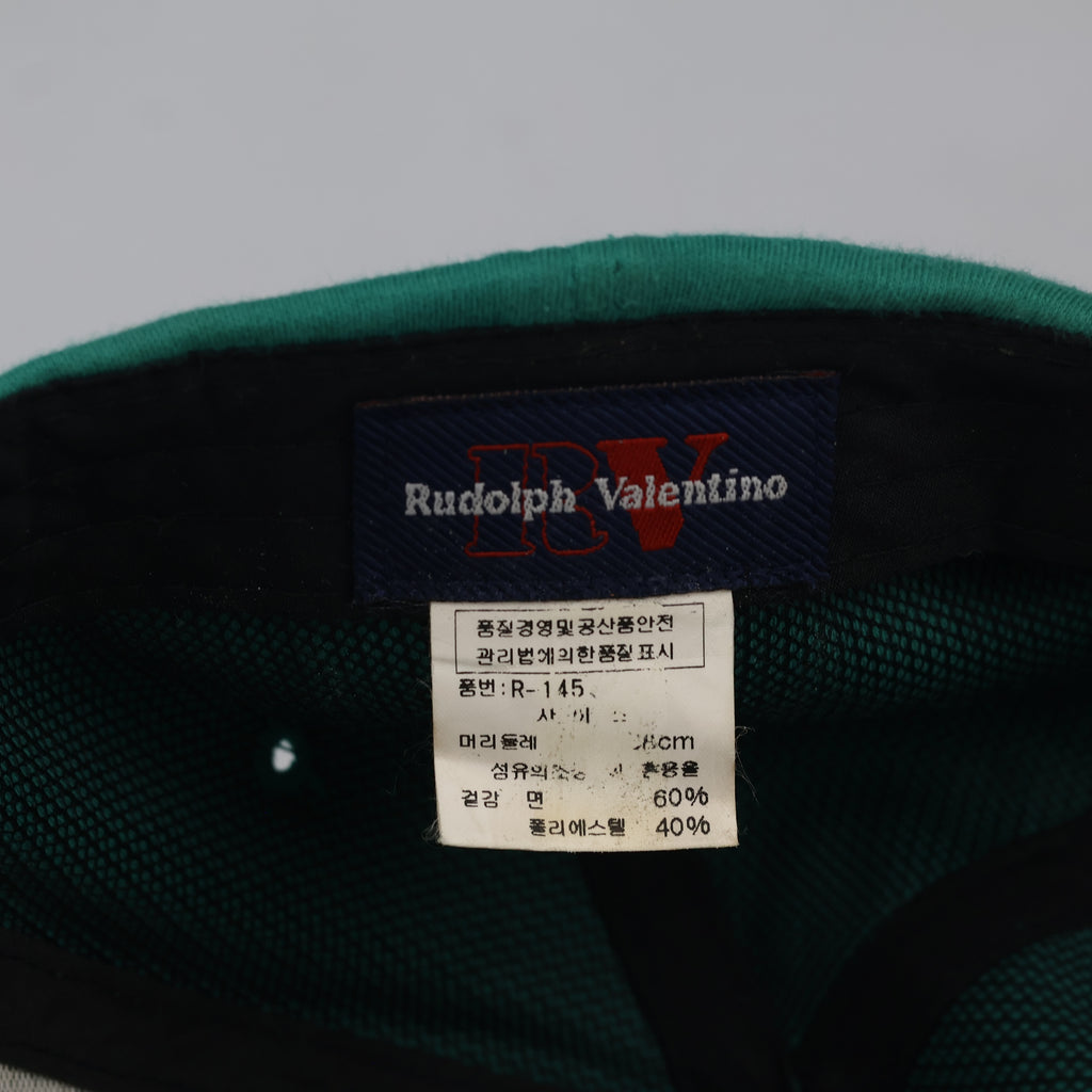 Vintage Rudolph Valentino Curved Brim Cap - Retro Two-Tone Sport Hat