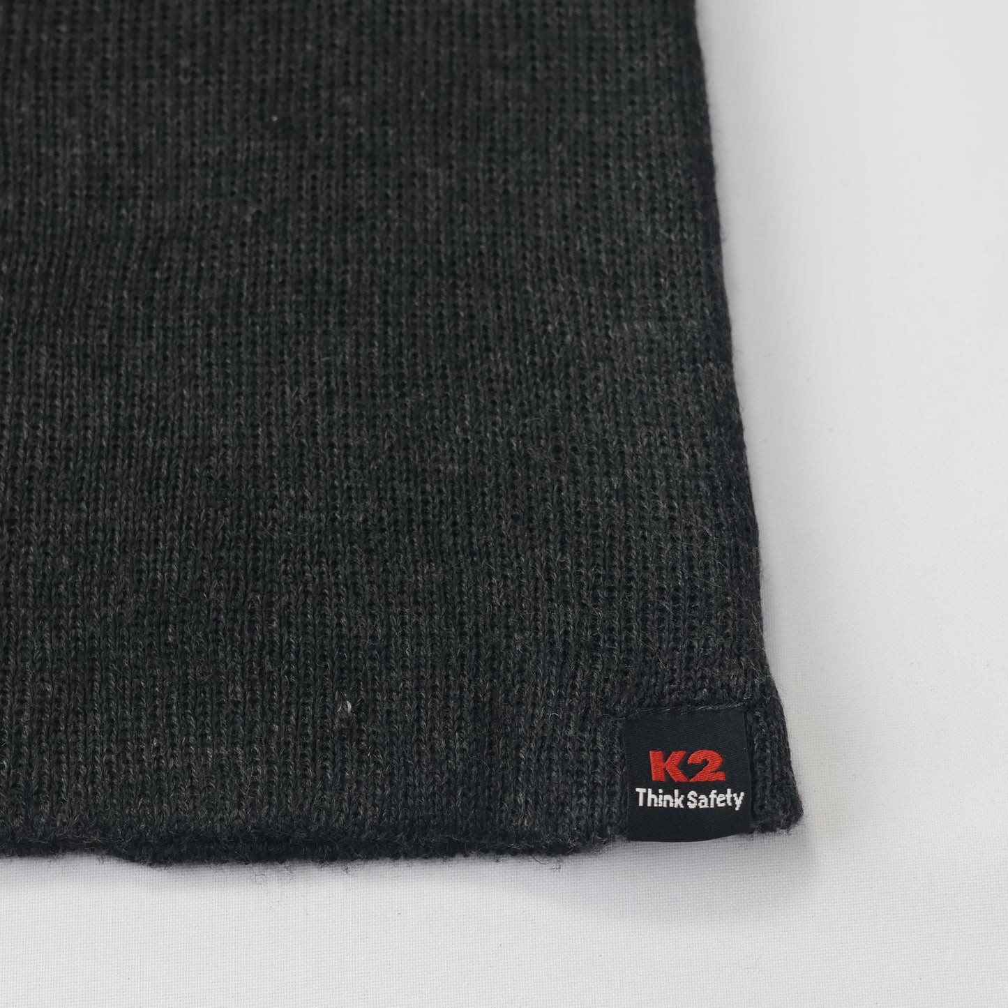 K2 "Think Safety" Workwear Beanie | Authentic Korean Outdoor Brand | Charcoal Grey