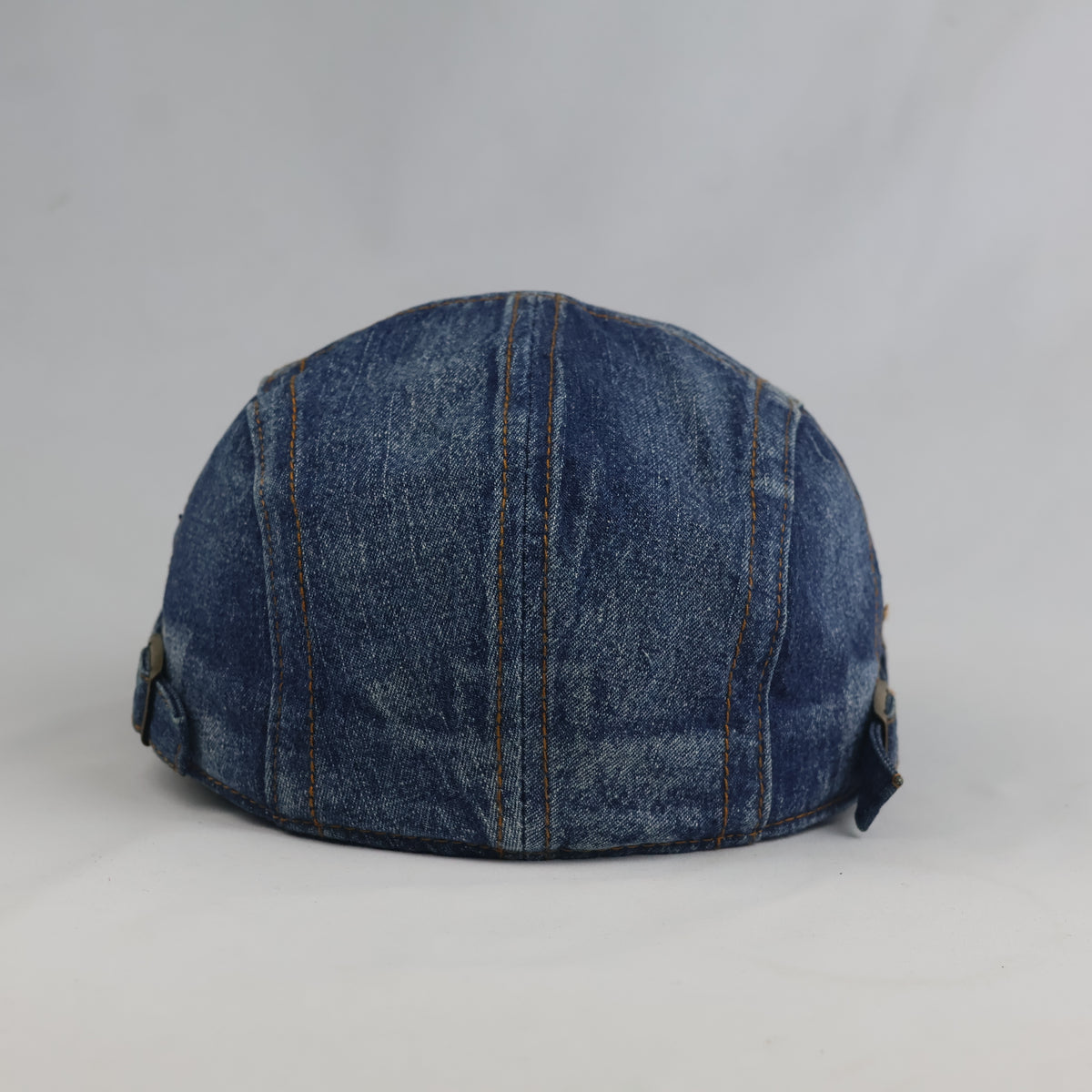Thrifted Classic Blue Denim Cabbie Newsboy Cap – 57-58cm | 10651