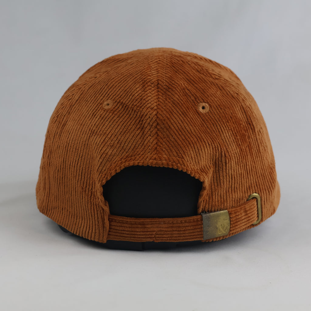Thrifted C&A Brown Corduroy Strapback Baseball Cap (57-58cm) | 10645