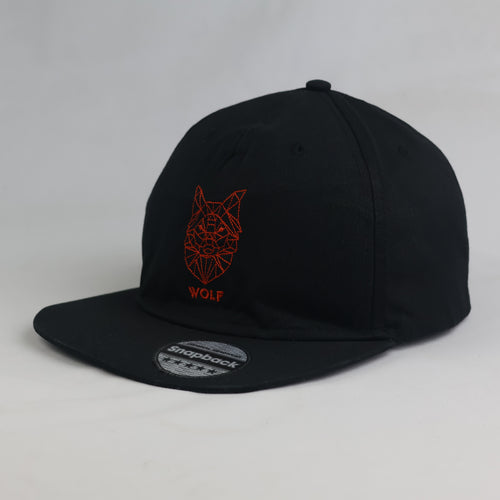 Thrifted Beechfield Geometric Forest Black Snapback (56-57 cm) | 10743