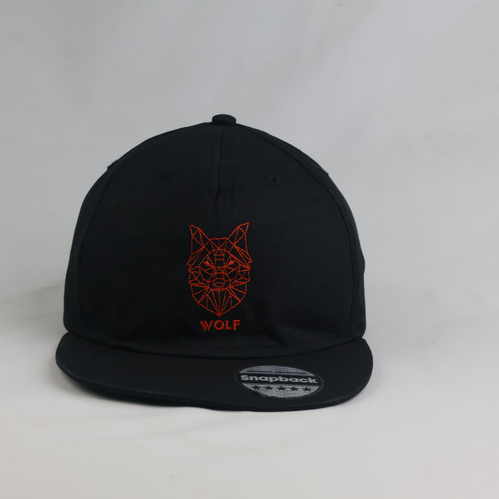Thrifted Beechfield Geometric Forest Black Snapback (56-57 cm) | 10743