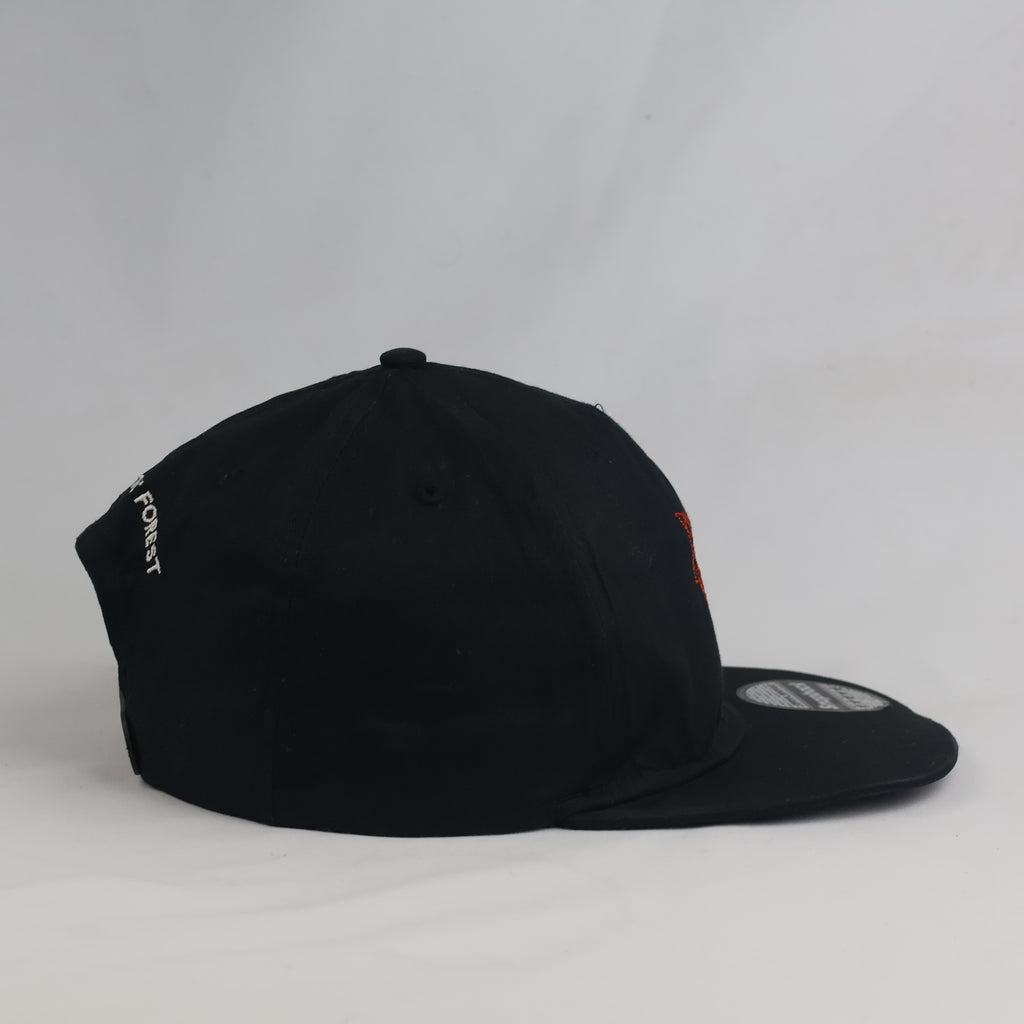 Thrifted Beechfield Geometric Forest Black Snapback (56-57 cm) | 10743