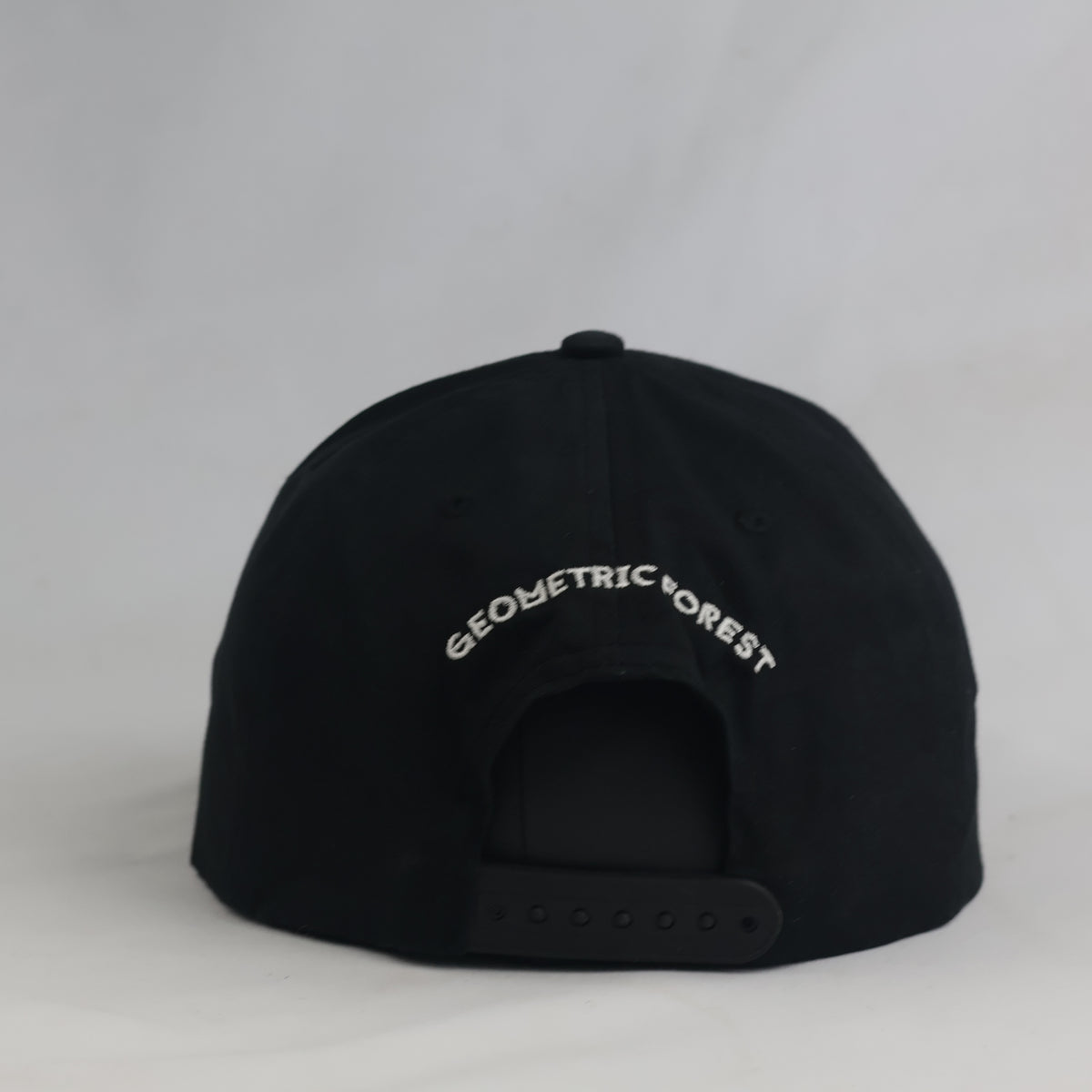 Thrifted Beechfield Geometric Forest Black Snapback (56-57 cm) | 10743