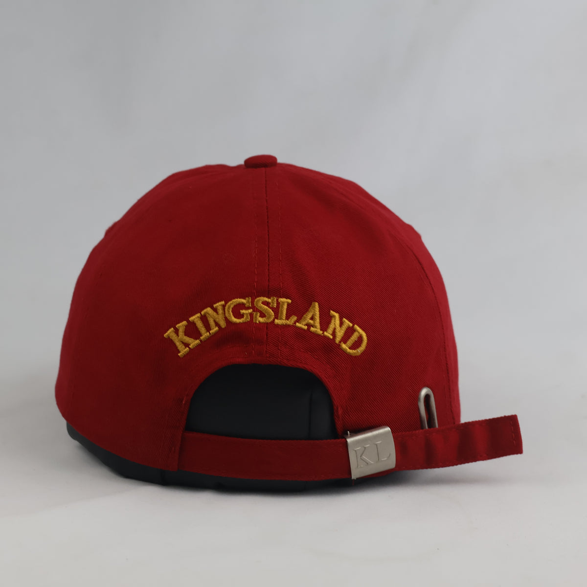 Thrifted Kingsland Embroidered Crest Red Cap – 55-56cm |10653