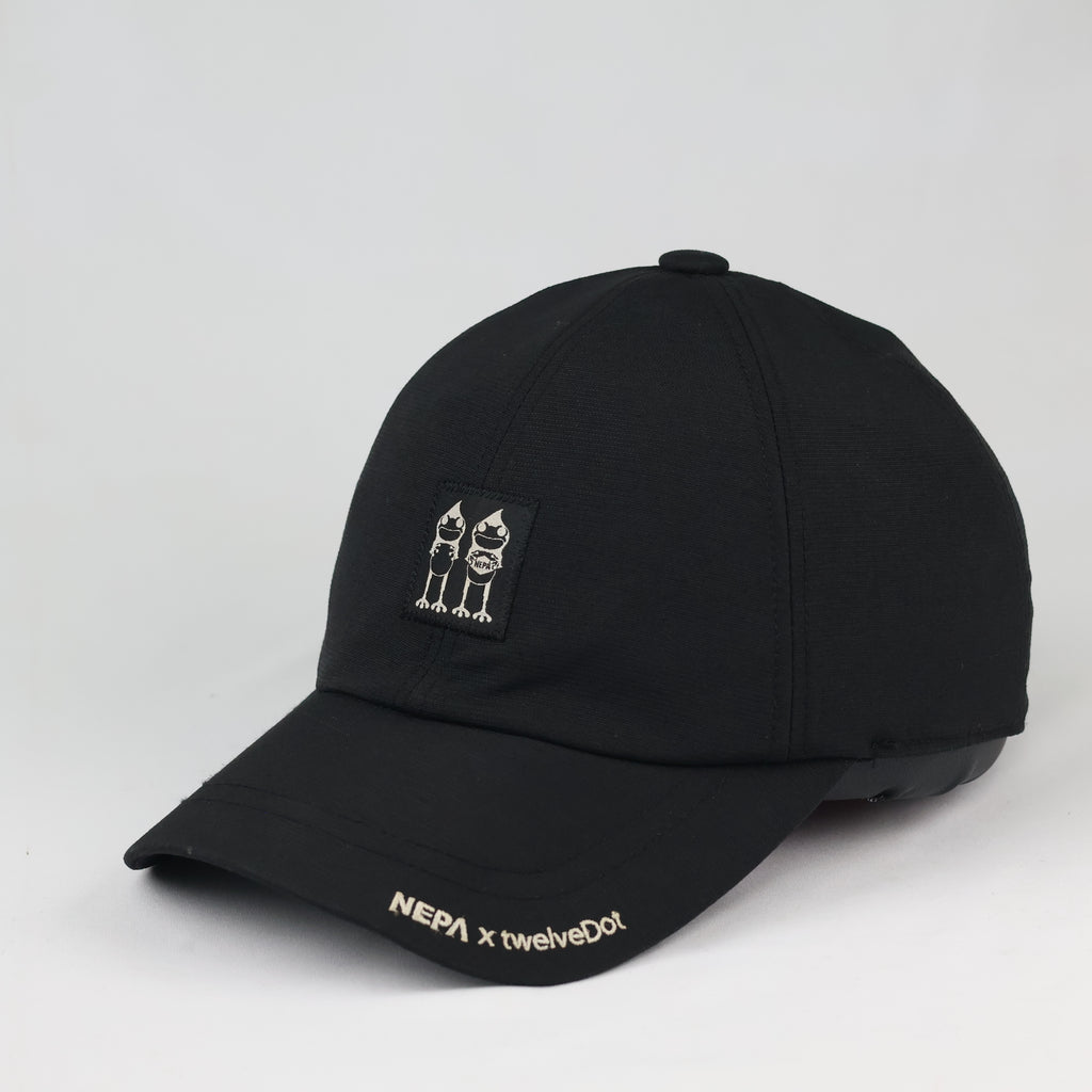 Vintage NEPA x twelveDot Baseball Cap - Black Outdoor Streetwear Hat