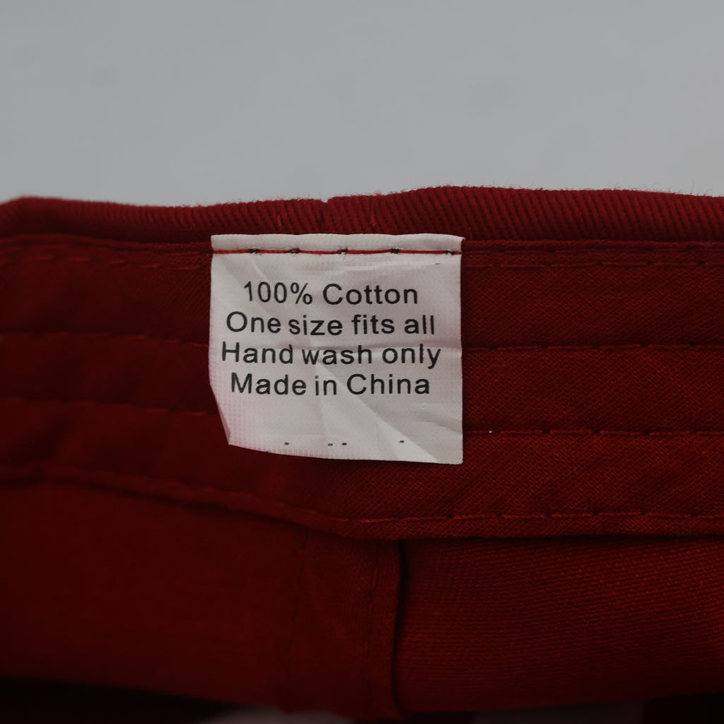 Thrifted Kingsland Embroidered Crest Red Cap – 55-56cm |10653
