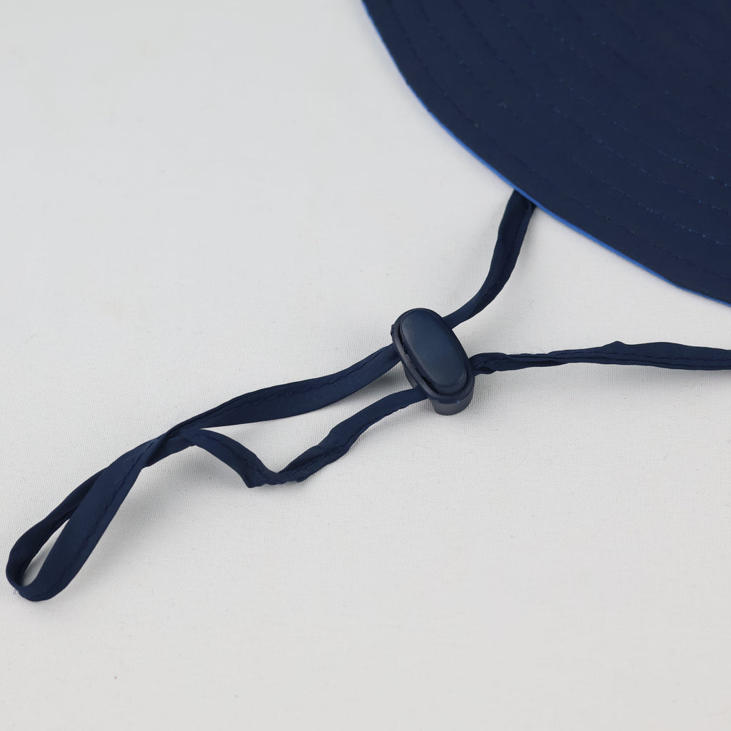 Vintage ALETEO Technical Boonie Hat - Two-Tone Blue Outdoor Sun Cap