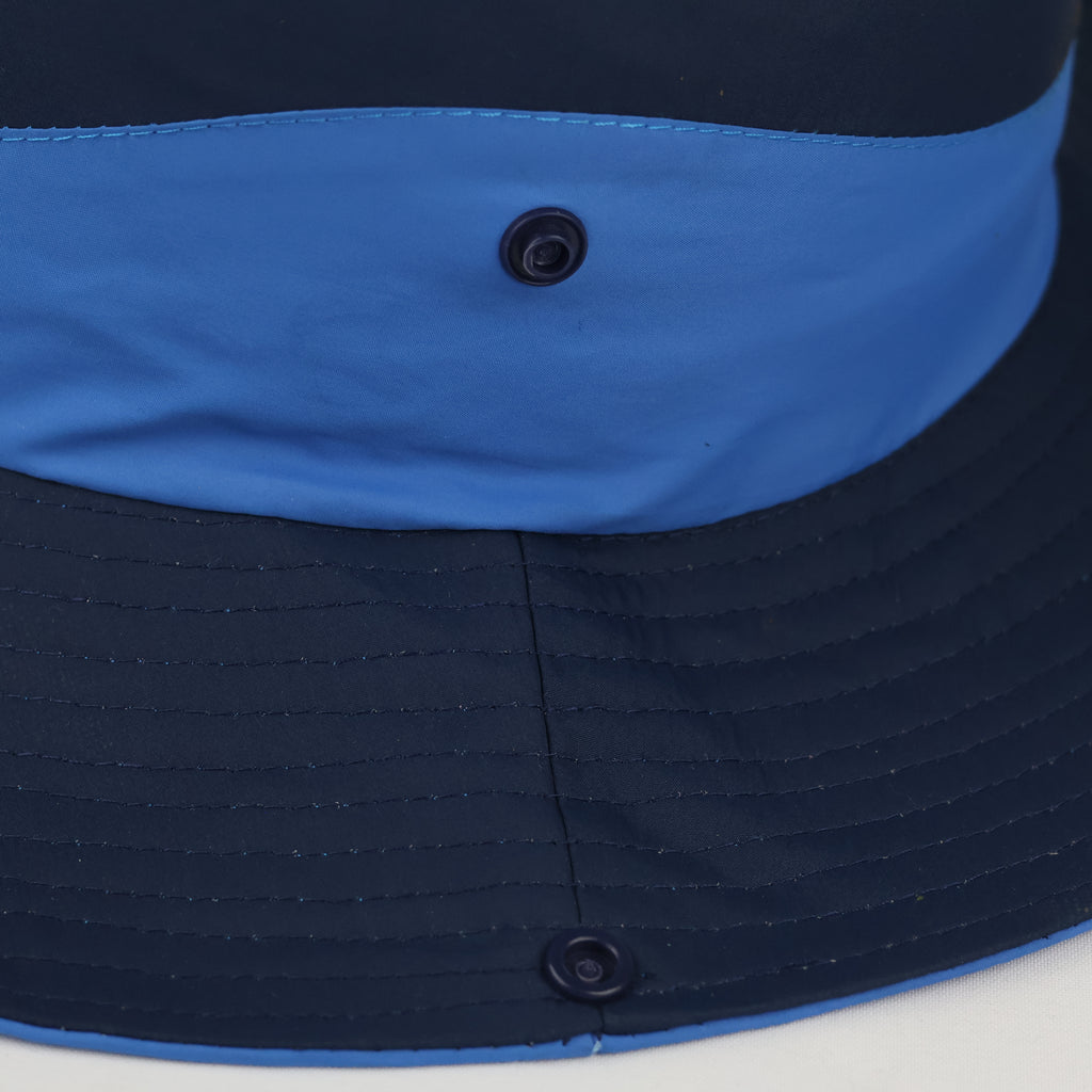 Vintage ALETEO Technical Boonie Hat - Two-Tone Blue Outdoor Sun Cap
