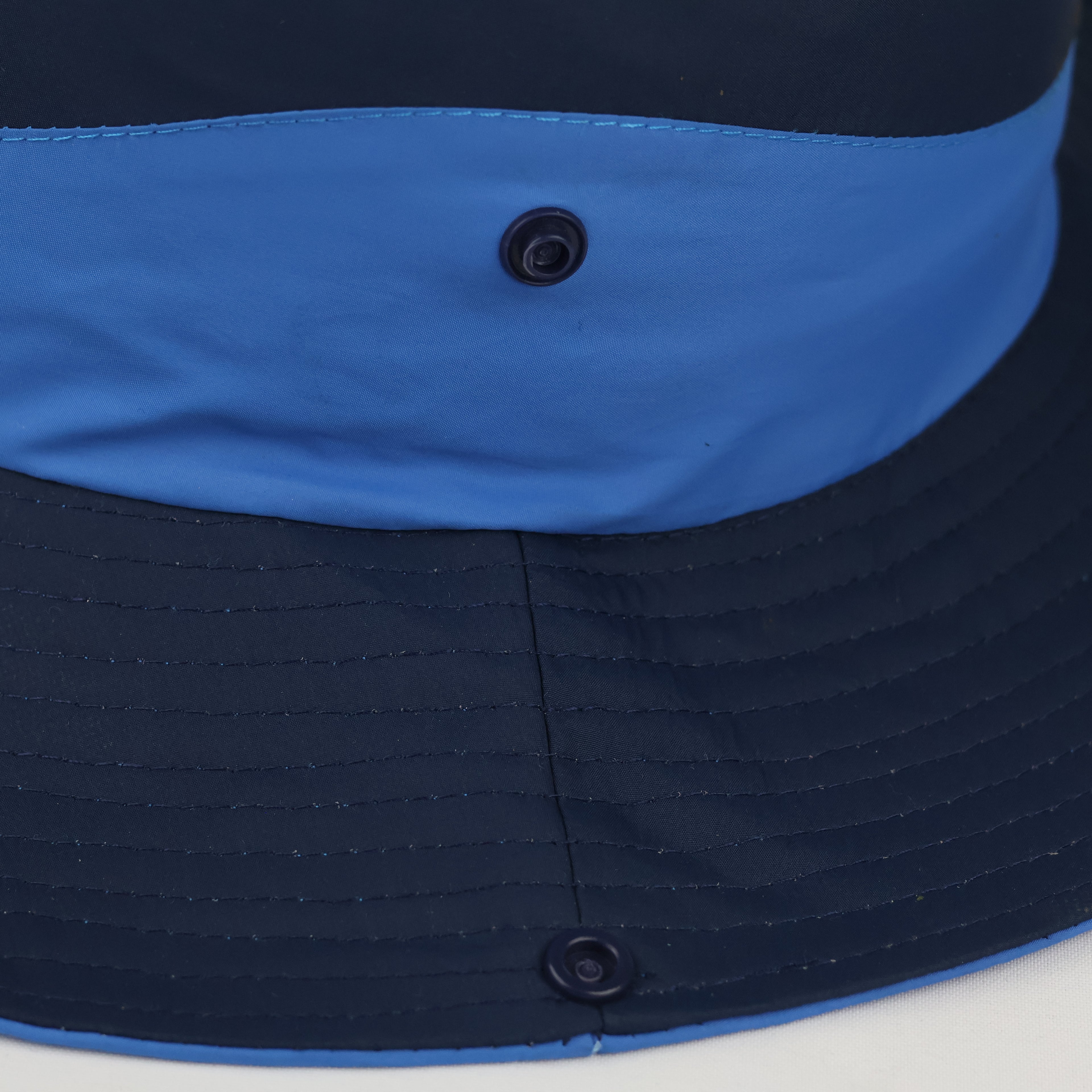 Vintage ALETEO Technical Boonie Hat - Two-Tone Blue Outdoor Sun Cap
