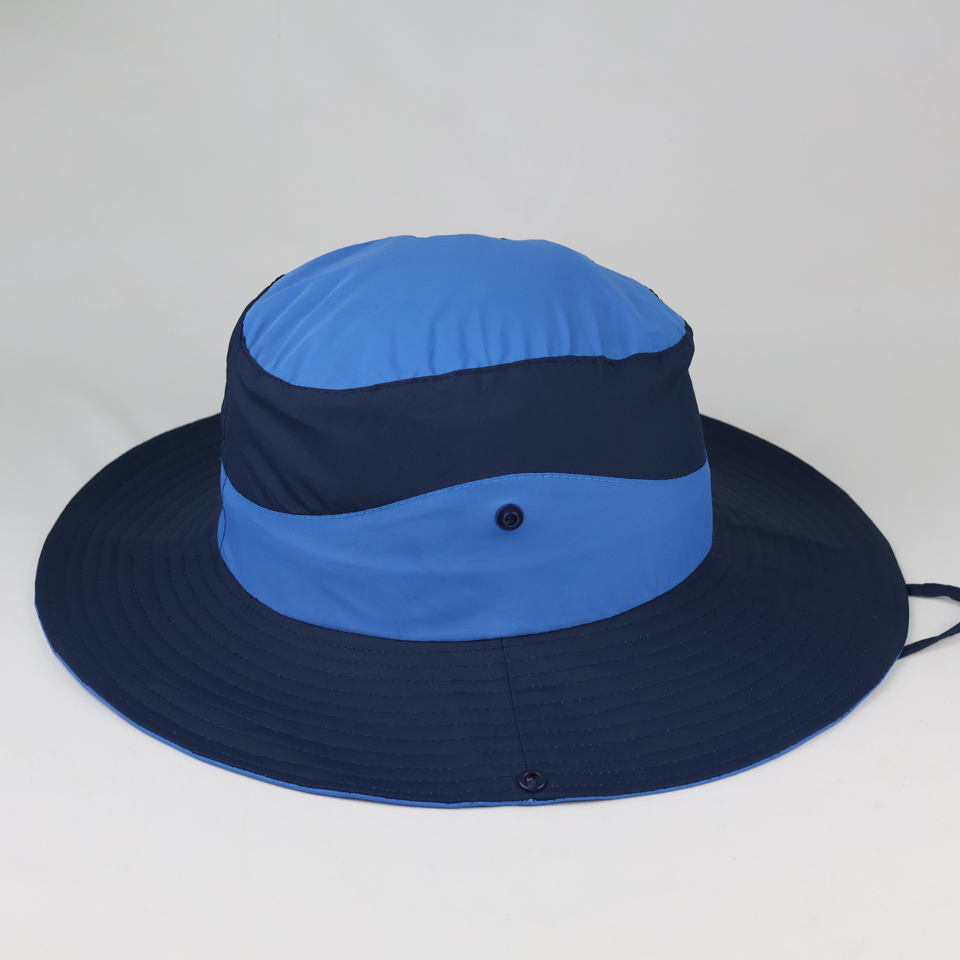 Vintage ALETEO Technical Boonie Hat - Two-Tone Blue Outdoor Sun Cap