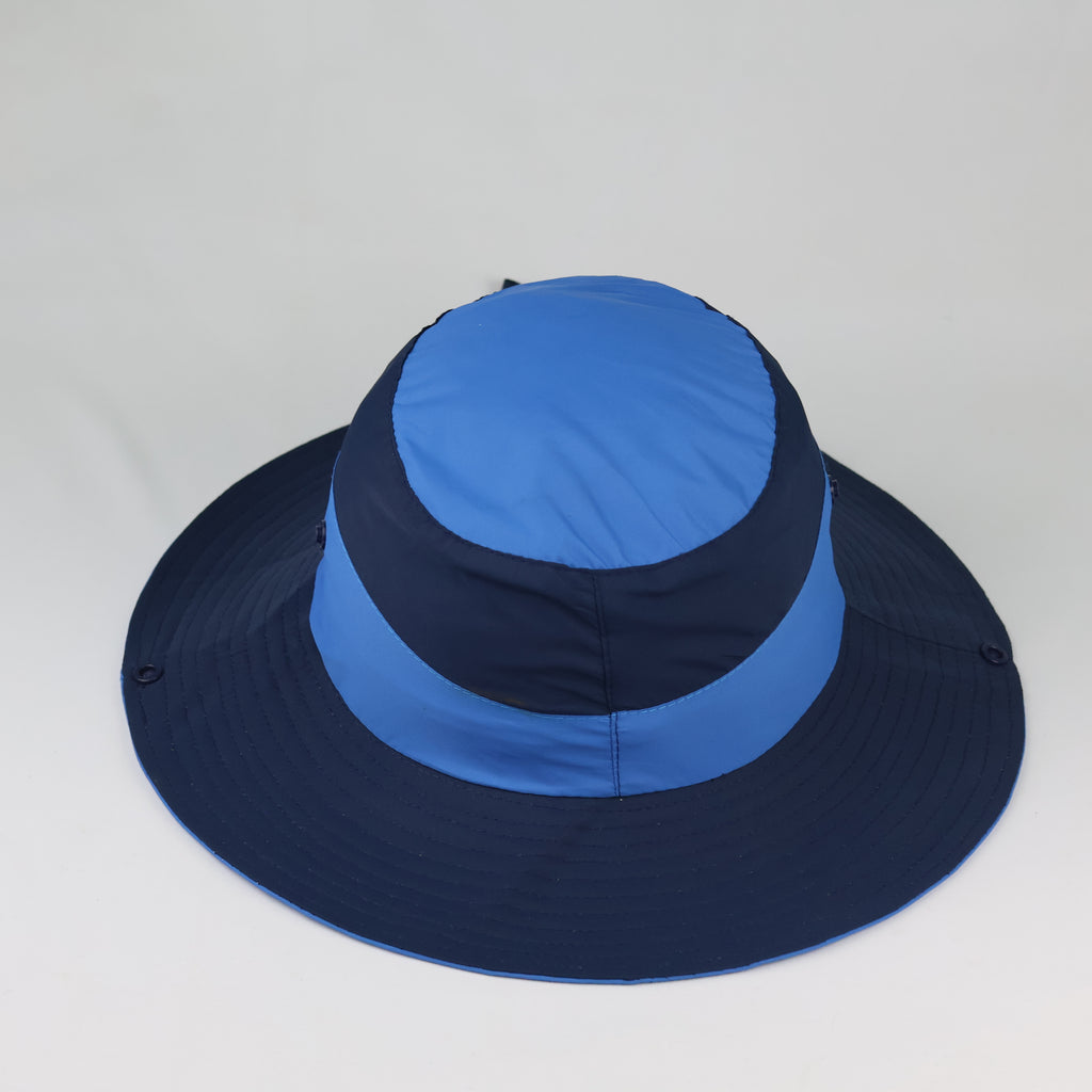 Vintage ALETEO Technical Boonie Hat - Two-Tone Blue Outdoor Sun Cap