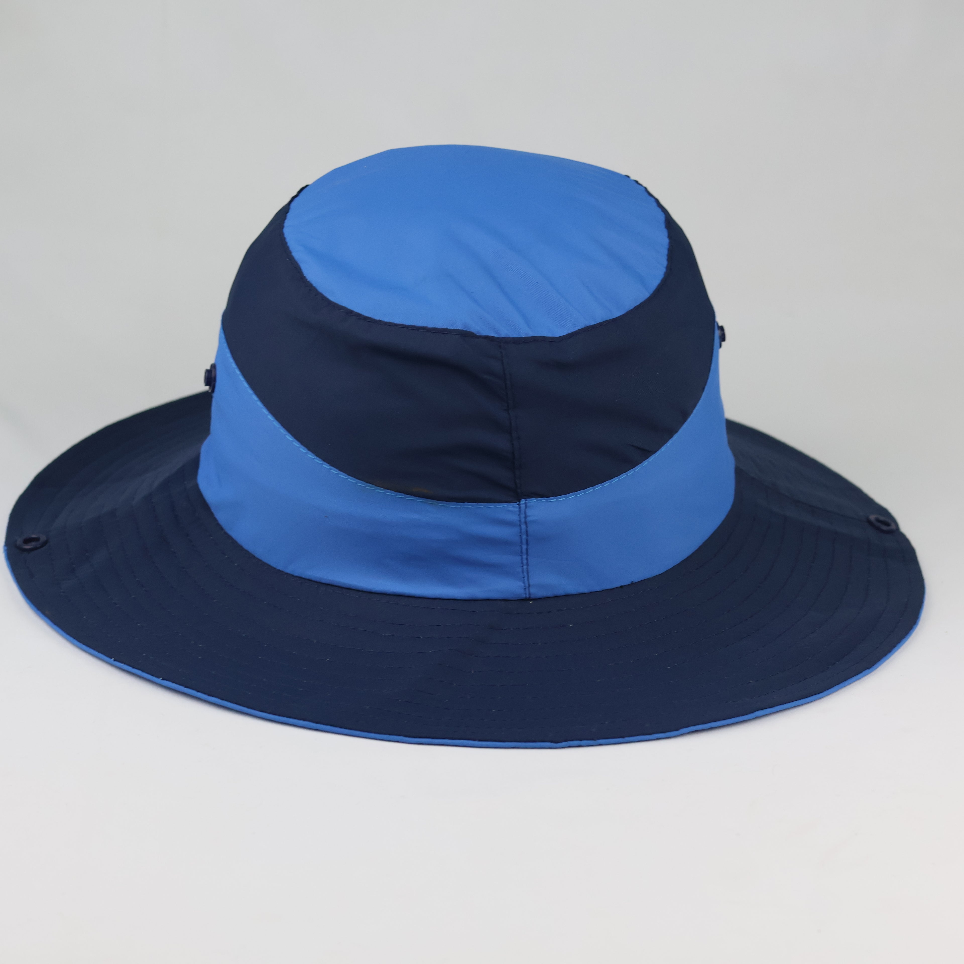 Vintage ALETEO Technical Boonie Hat - Two-Tone Blue Outdoor Sun Cap