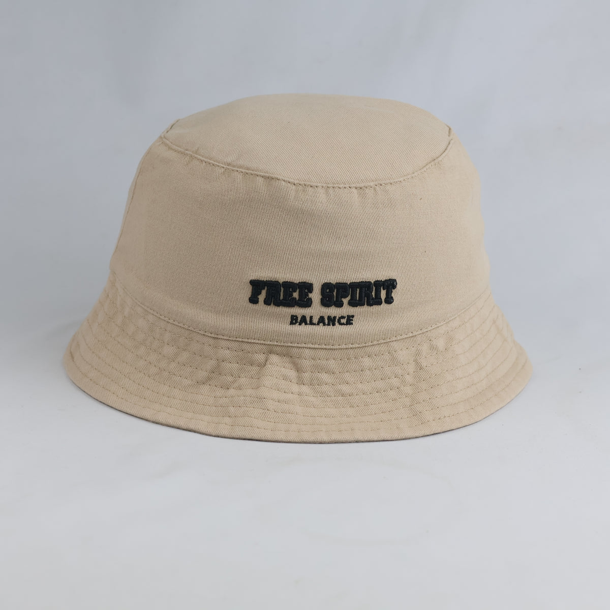 Thrifted Cropp Accessories Tan "Free Spirit" Cotton Bucket Hat (56cm)