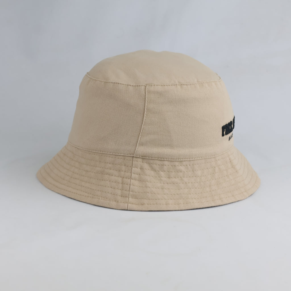 Thrifted Cropp Accessories Tan "Free Spirit" Cotton Bucket Hat (56cm)