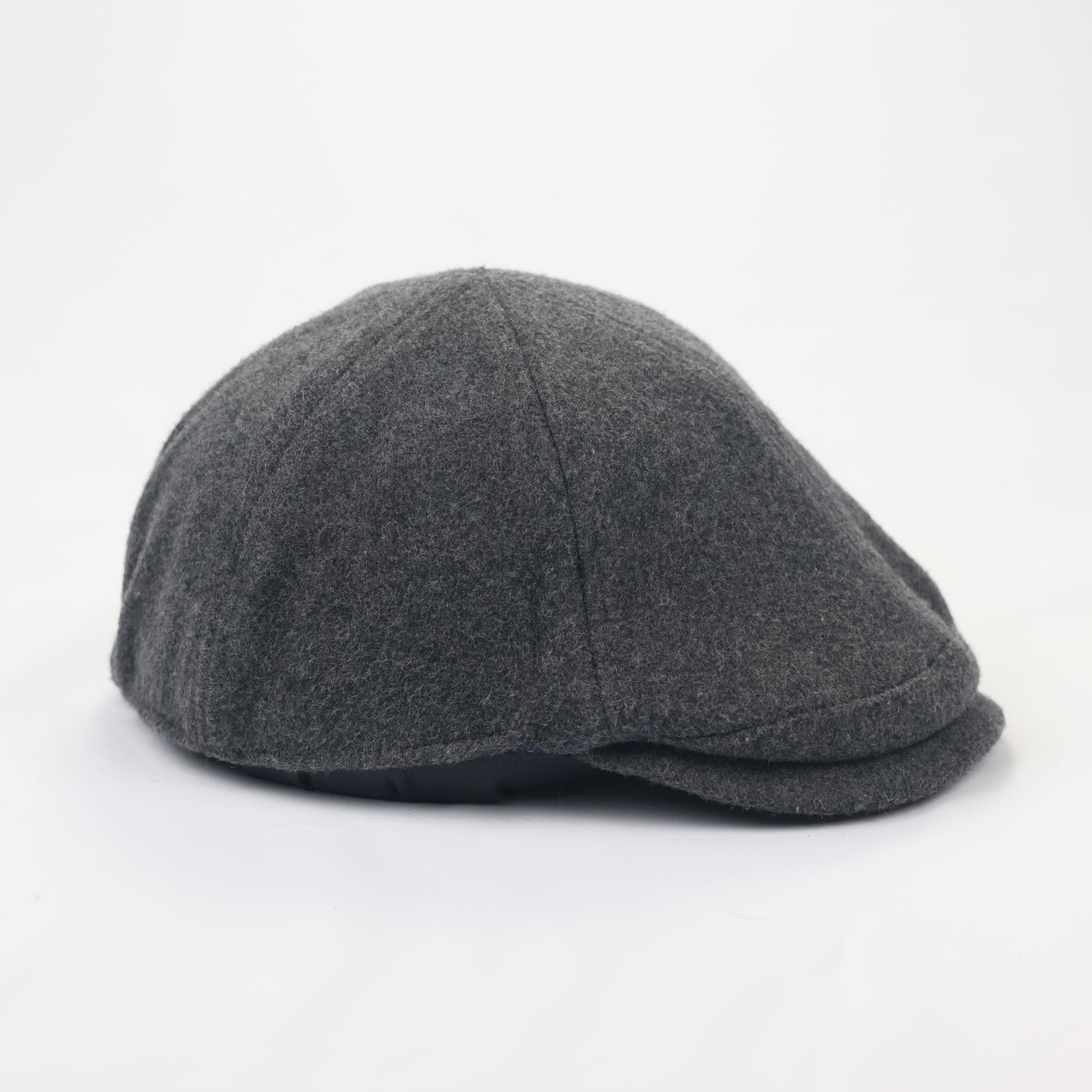 Zara Accessories Men’s Grey Wool Blend Thrifted Flat Cap - Classic Ivy Hat
