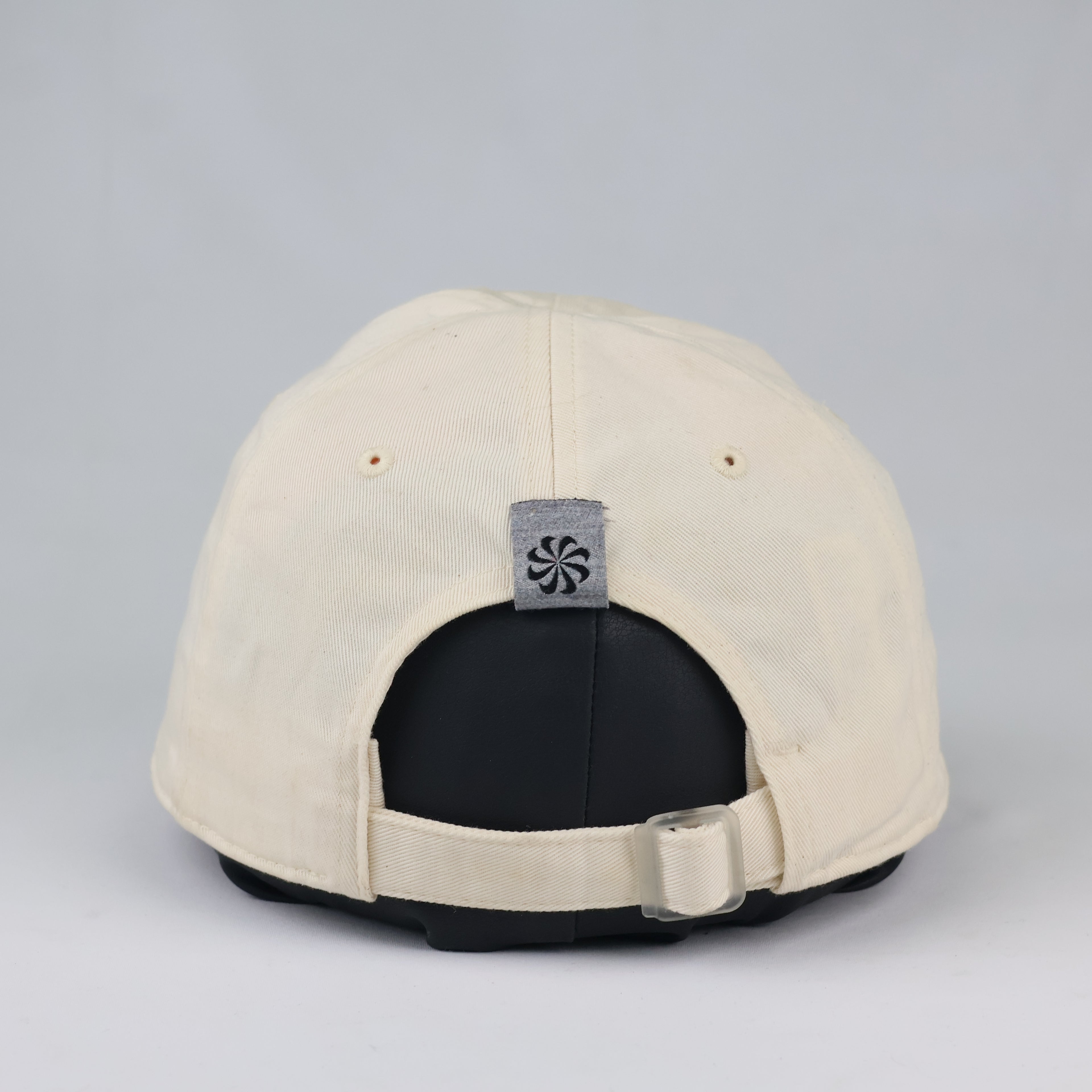 Nike Cream Baseball Cap - Retro Swoosh Logo Y2K Cord Strapback Hat