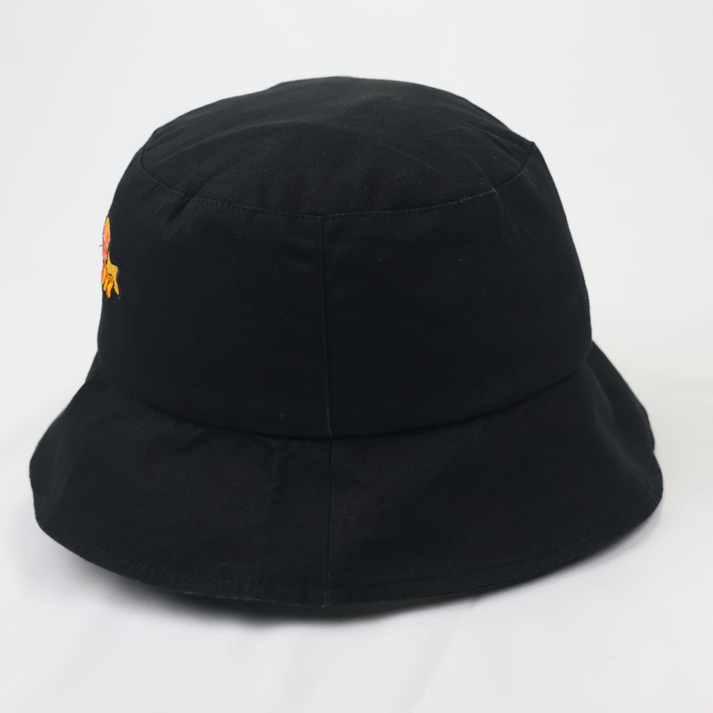 Official Emoji Brand "Optimism" Black Thrifted Bucket Hat | Size 57cm