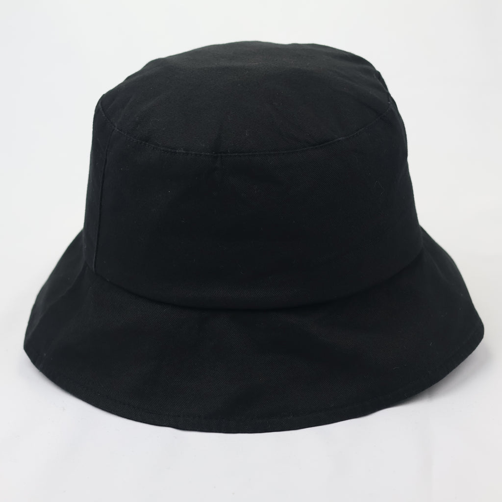 Official Emoji Brand "Optimism" Black Thrifted Bucket Hat | Size 57cm