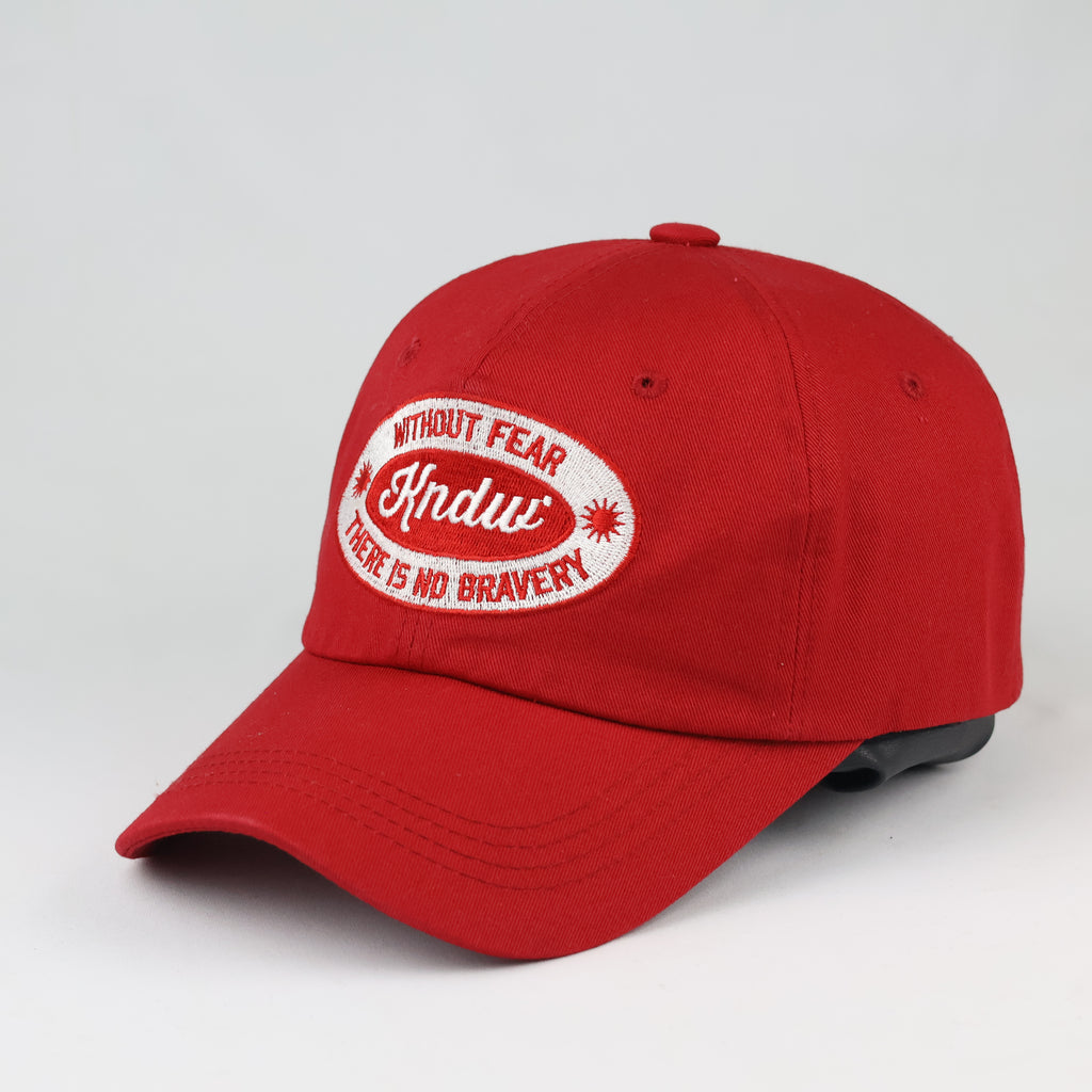 Vintage KND Red Motivational Statement Hat - Retro Streetwear Dad Thrifted Cap